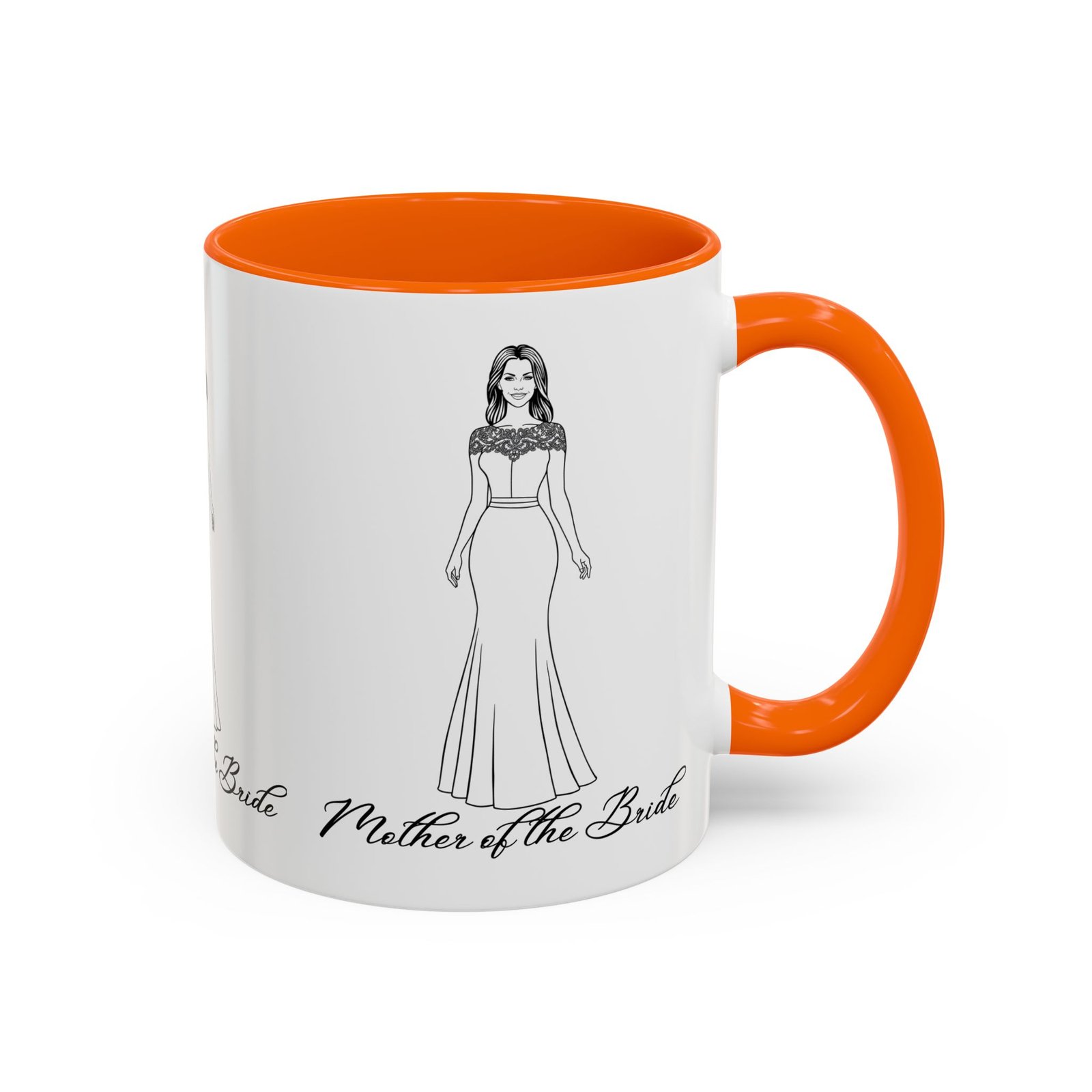 the mother of the bride accent coffee mug (11, 15oz)