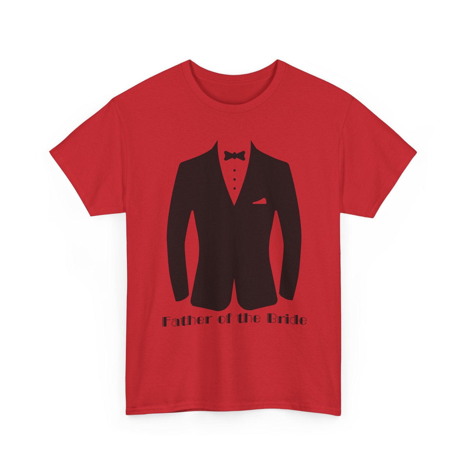 father of the bride unisex heavy cotton tee, wedding gift, father's day shirt, groom's dad tee, special occasion t shirt