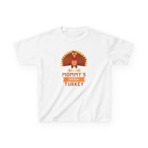 mommy's little turkey kids tee thanksgiving gift, holiday apparel, cute kids clothing, family gathering, kid's casual wear