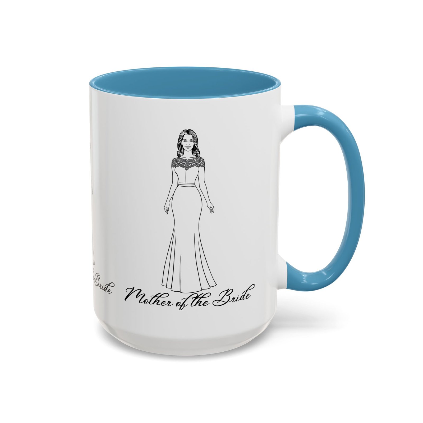 the mother of the bride accent coffee mug (11, 15oz)