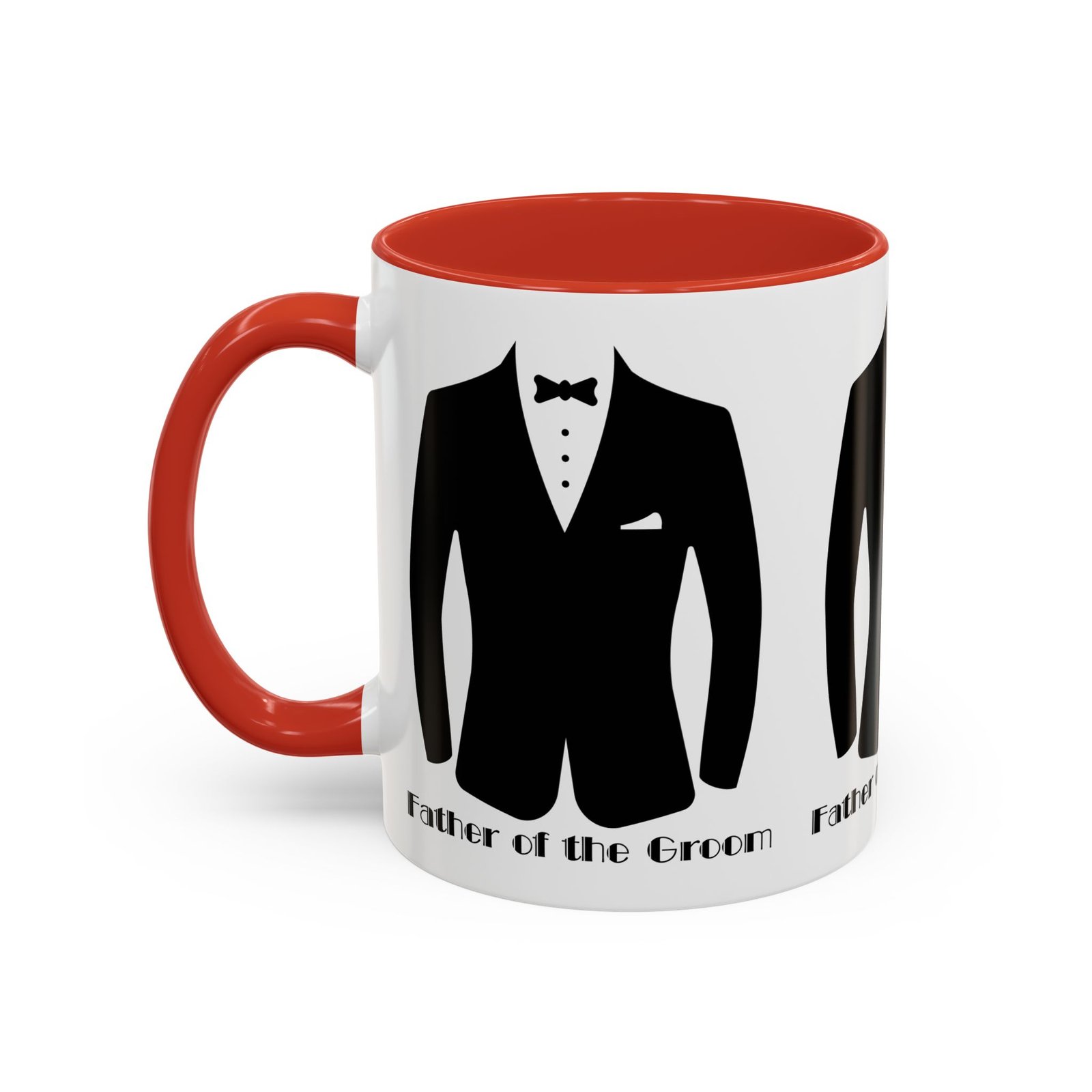 father of the groom accent coffee mug 11/15 oz perfect groomsmen gift, wedding keepsake, stylish drinkware, unique wedding favor