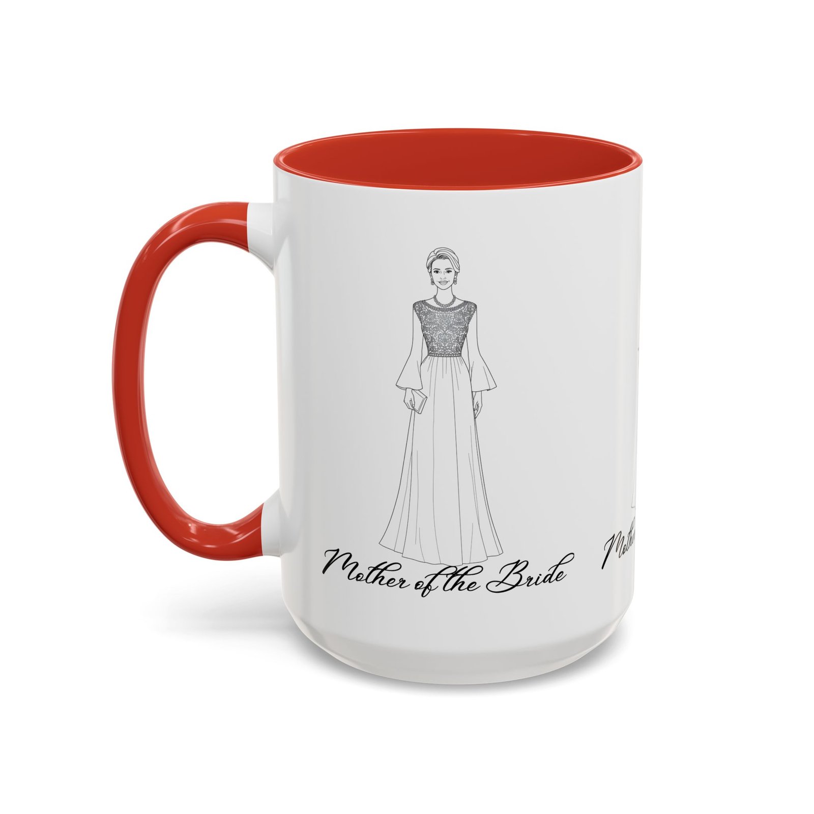 mother of the bride accent coffee mug (11, 15oz)