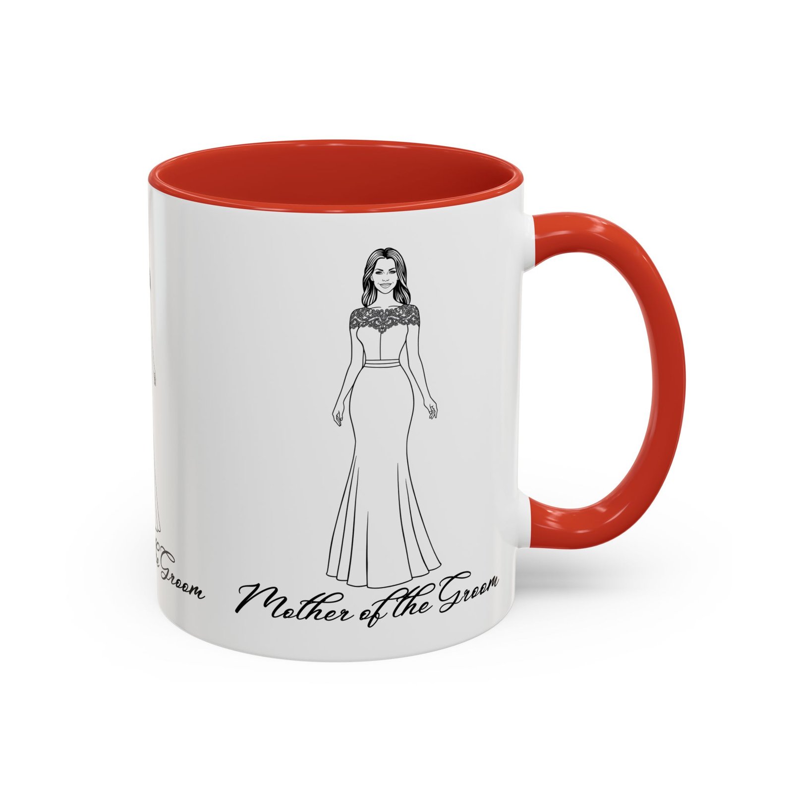 mother of the groom mug accent coffee mug (11, 15oz)
