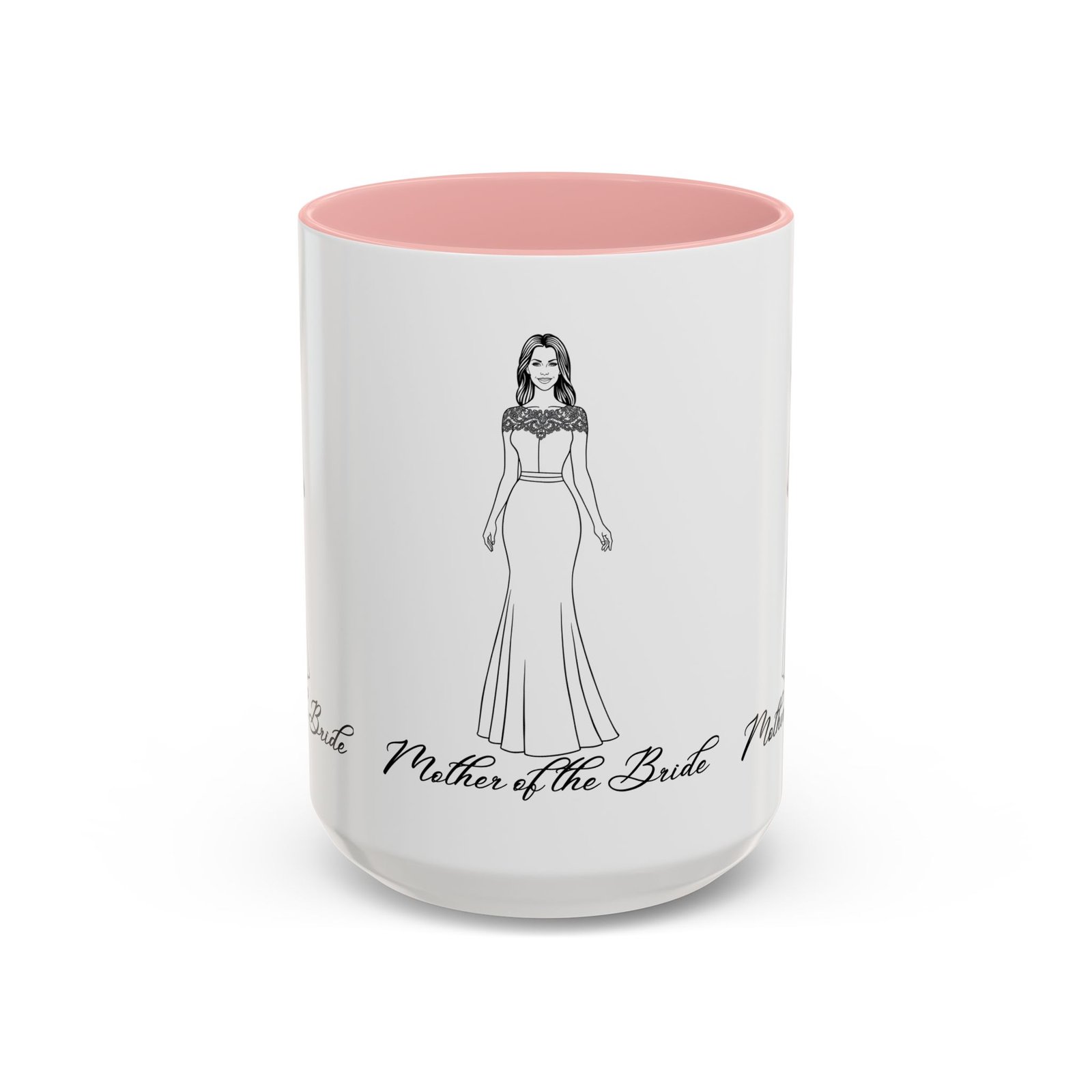 the mother of the bride accent coffee mug (11, 15oz)
