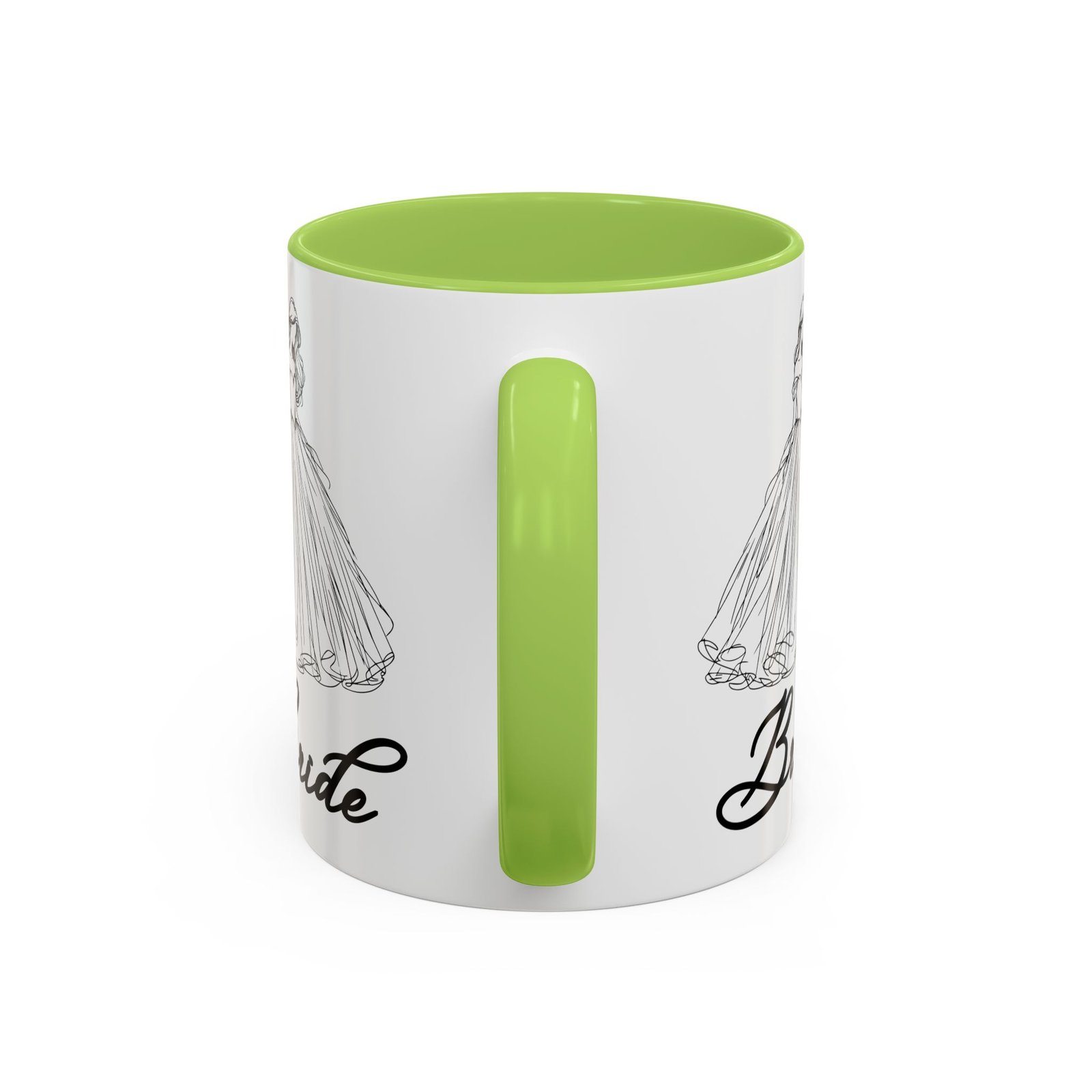 bride mug | elegant wedding dress design | bridal shower gift & keepsake