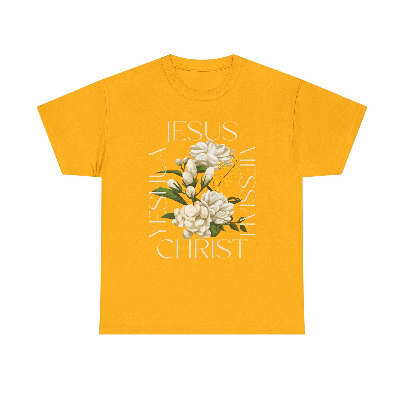 floral jesus christ tee, spiritual t shirt, inspirational unisex cotton shirt, gift for believers, christian apparel