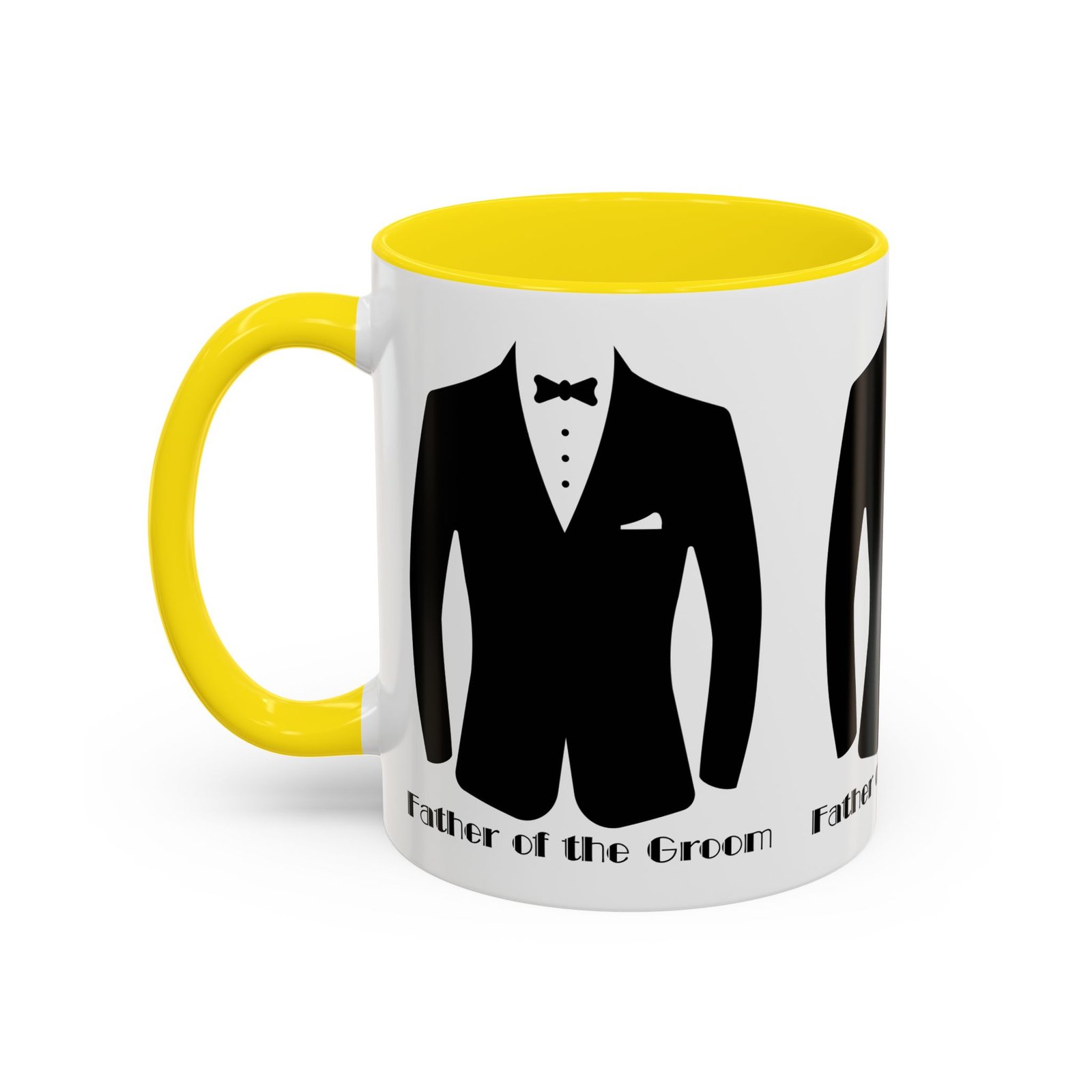 father of the groom accent coffee mug 11/15 oz perfect groomsmen gift, wedding keepsake, stylish drinkware, unique wedding favor