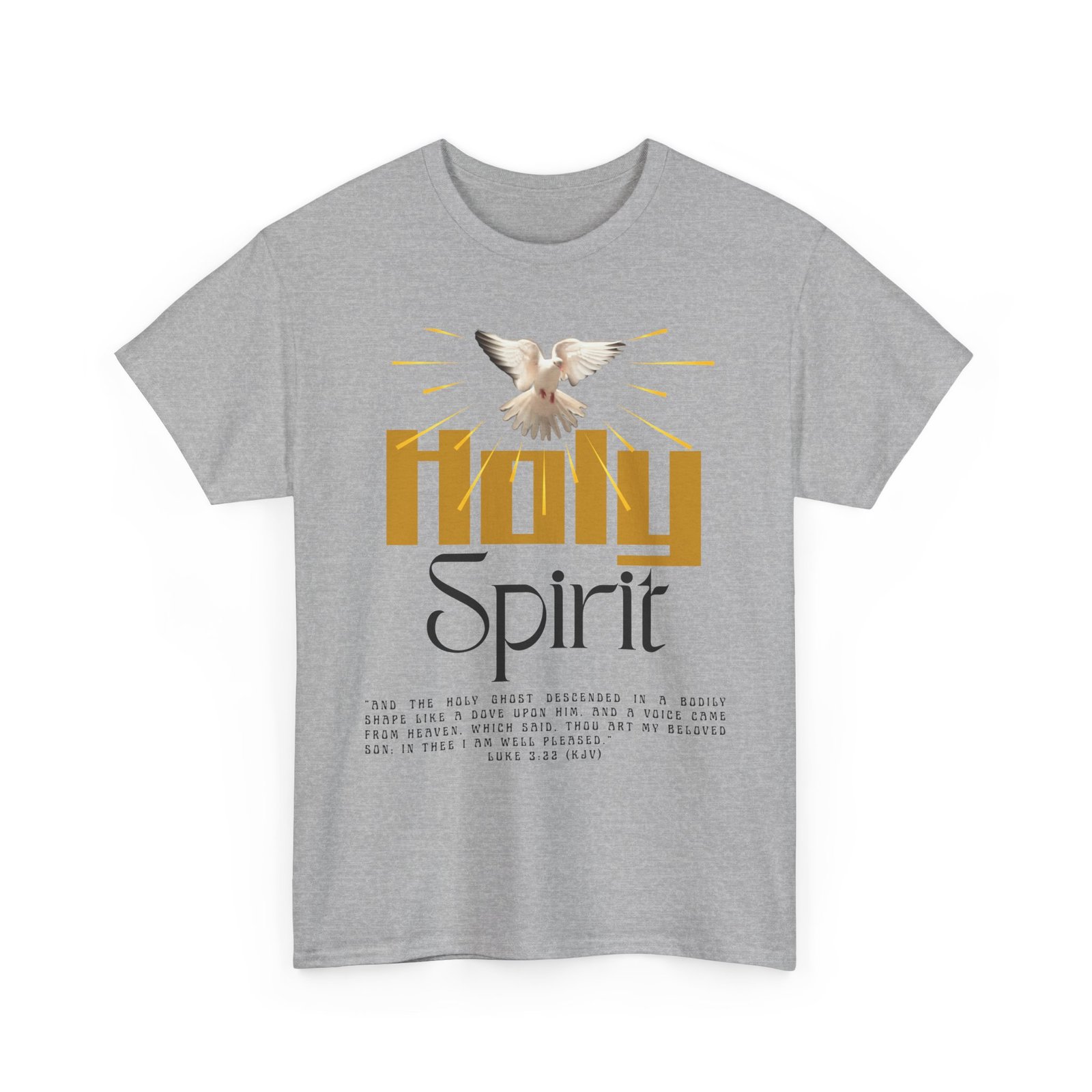 christian t shirts, holy spirit unisex heavy cotton tee, inspirational t shirt for faith celebration, christian gift, spiritual attire, religious apparel