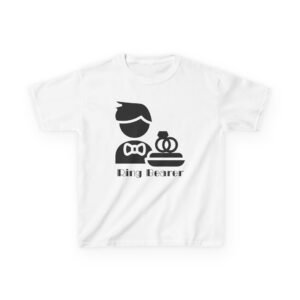 kids ring bearer tee perfect for weddings, flower girl outfits, cute kid’s apparel, wedding party shirts, kids event t shirt
