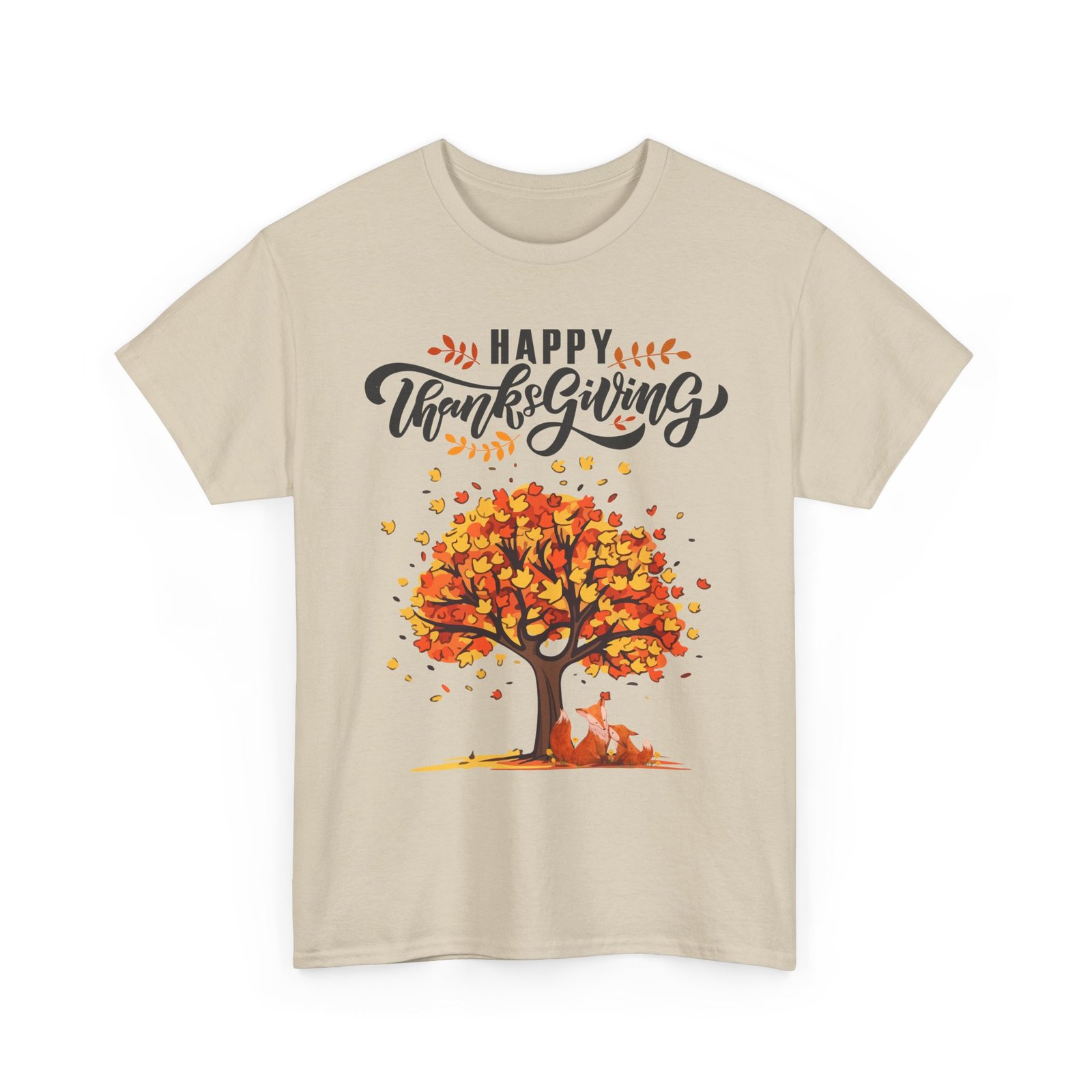thanksgiving tree tee, fall t shirt, autumn apparel, cozy gift for family, cute holiday top