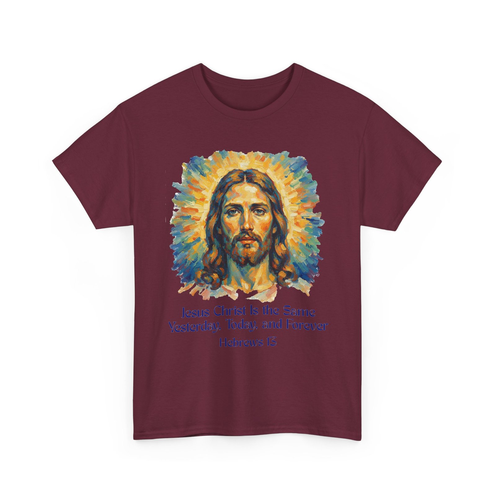 jesus portrait – inspiredby impressionist style religious inspirational tee jesus christ design, faith shirt, christian clothing, birthday gift, everyday wear