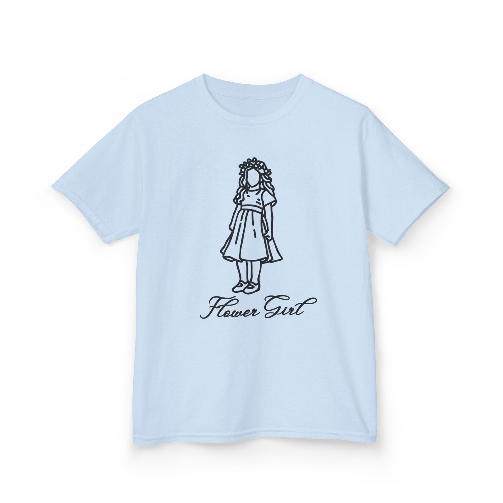 kids flower girl tee, cute flower girl shirt, toddler wedding outfit, summer casual kids tee, gifts for flower girls