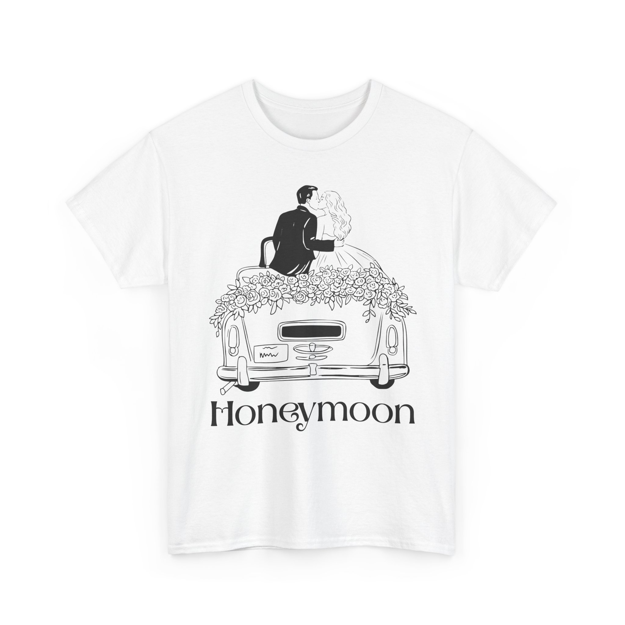 copy of honeymoon tee, romantic couple shirt, newlywed gift, wedding celebration apparel, typography tee, unisex cotton top