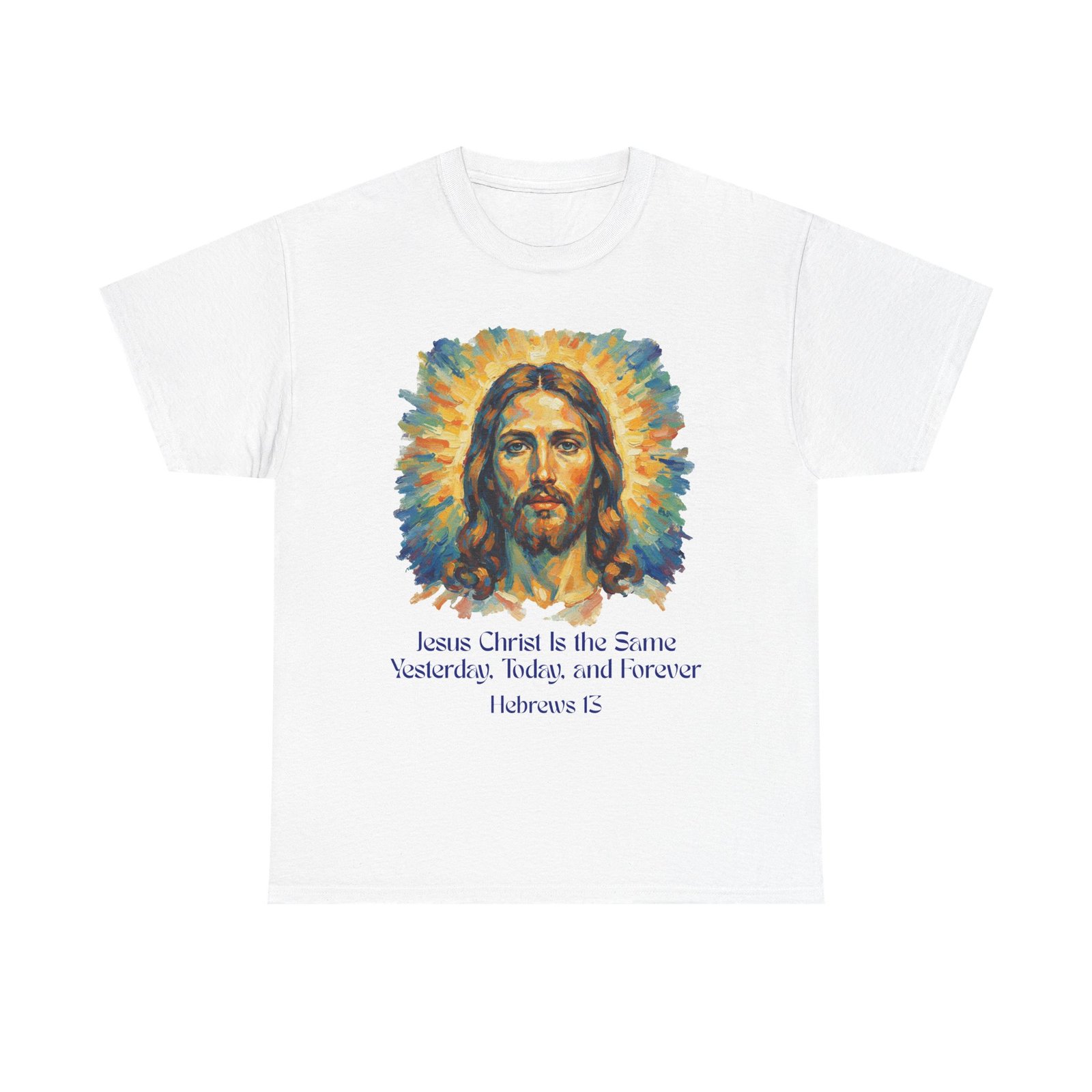 jesus portrait – inspiredby impressionist style religious inspirational tee jesus christ design, faith shirt, christian clothing, birthday gift, everyday wear