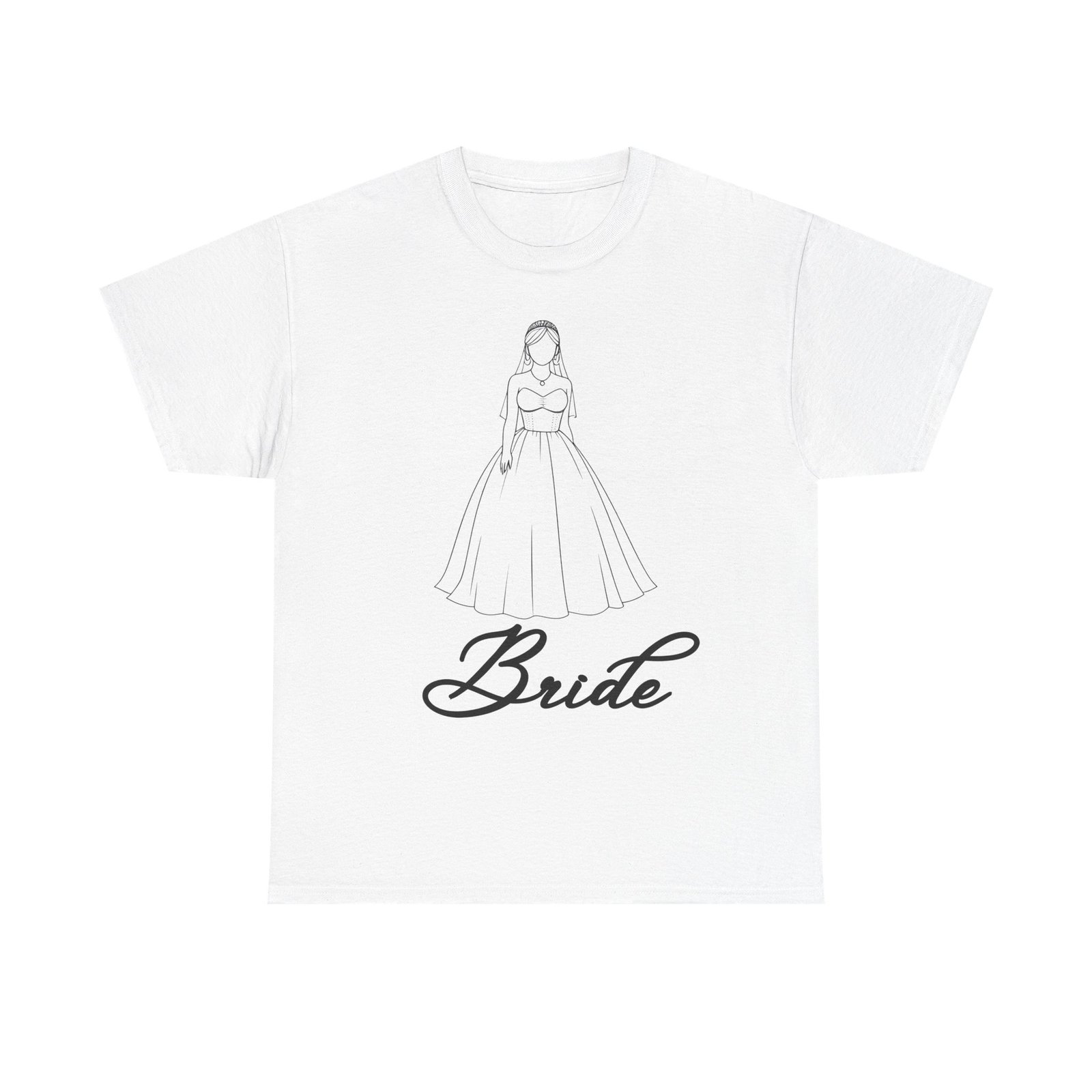 bride graphic unisex heavy cotton tee, wedding shirt, bridal party gift, engagement celebration, bride to be apparel, wedding day outfit