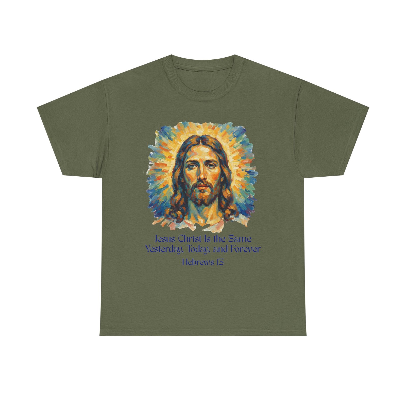 jesus portrait – inspiredby impressionist style religious inspirational tee jesus christ design, faith shirt, christian clothing, birthday gift, everyday wear