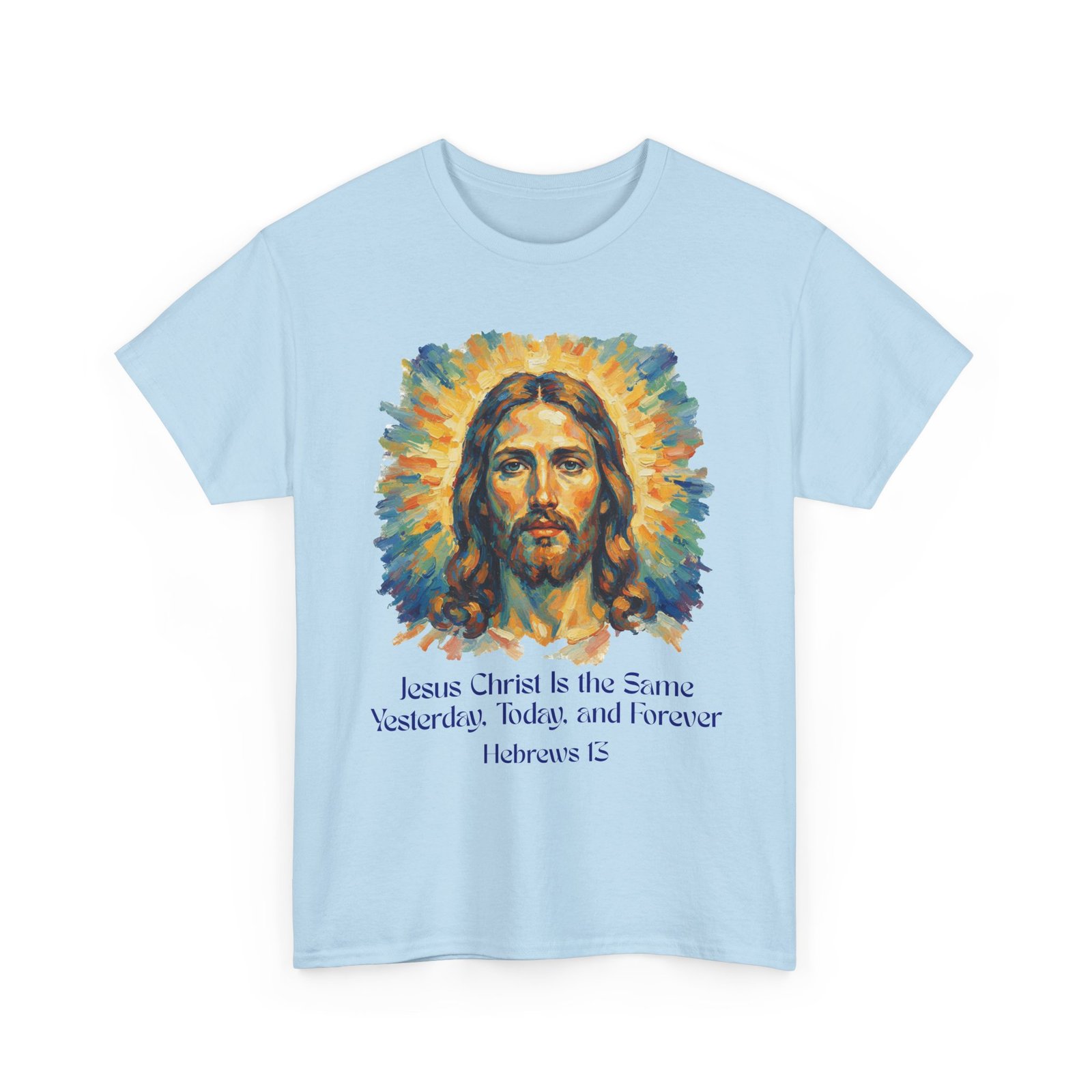 jesus portrait – inspiredby impressionist style religious inspirational tee jesus christ design, faith shirt, christian clothing, birthday gift, everyday wear