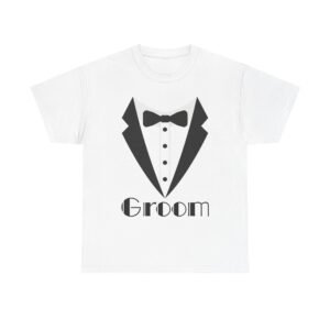 groom t shirt, unisex heavy cotton tee for weddings, bachelor parties, groomsmen gifts, casual wear, bridal showers