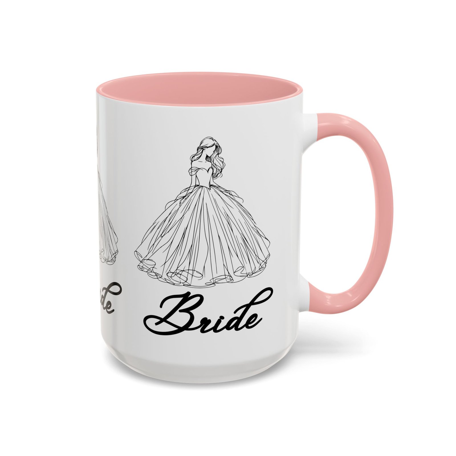 bride mug | elegant wedding dress design | bridal shower gift & keepsake