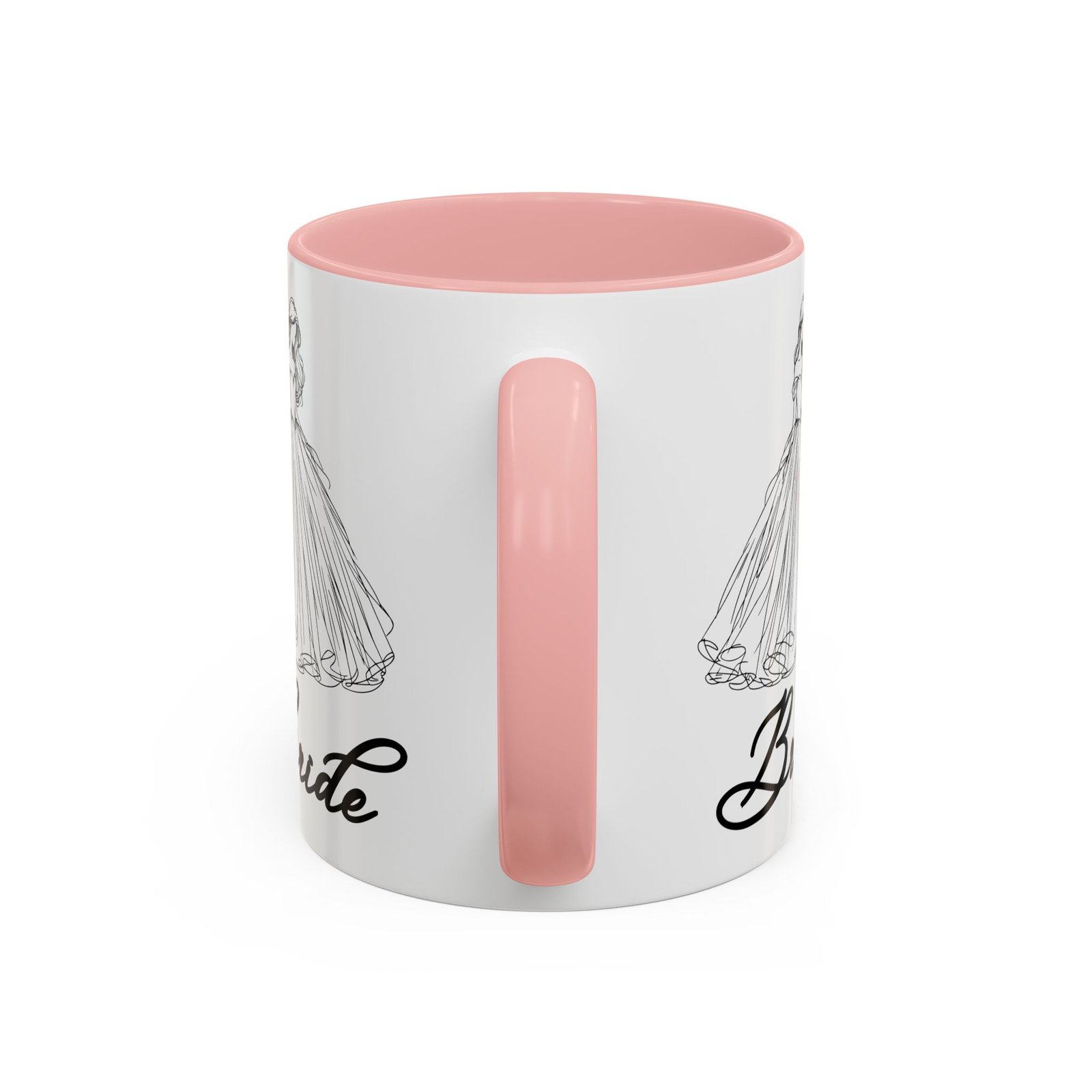 bride mug | elegant wedding dress design | bridal shower gift & keepsake