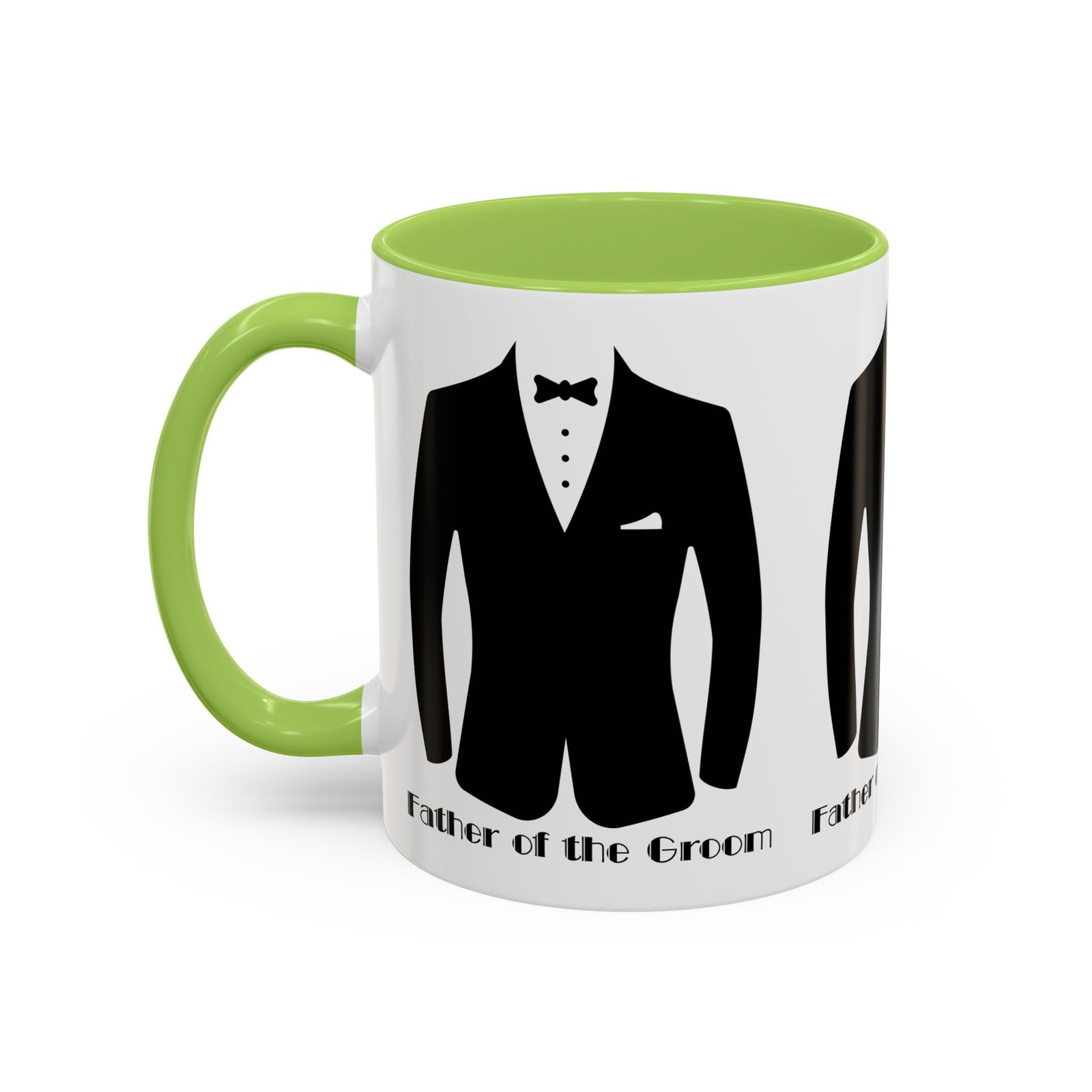 father of the groom accent coffee mug 11/15 oz perfect groomsmen gift, wedding keepsake, stylish drinkware, unique wedding favor