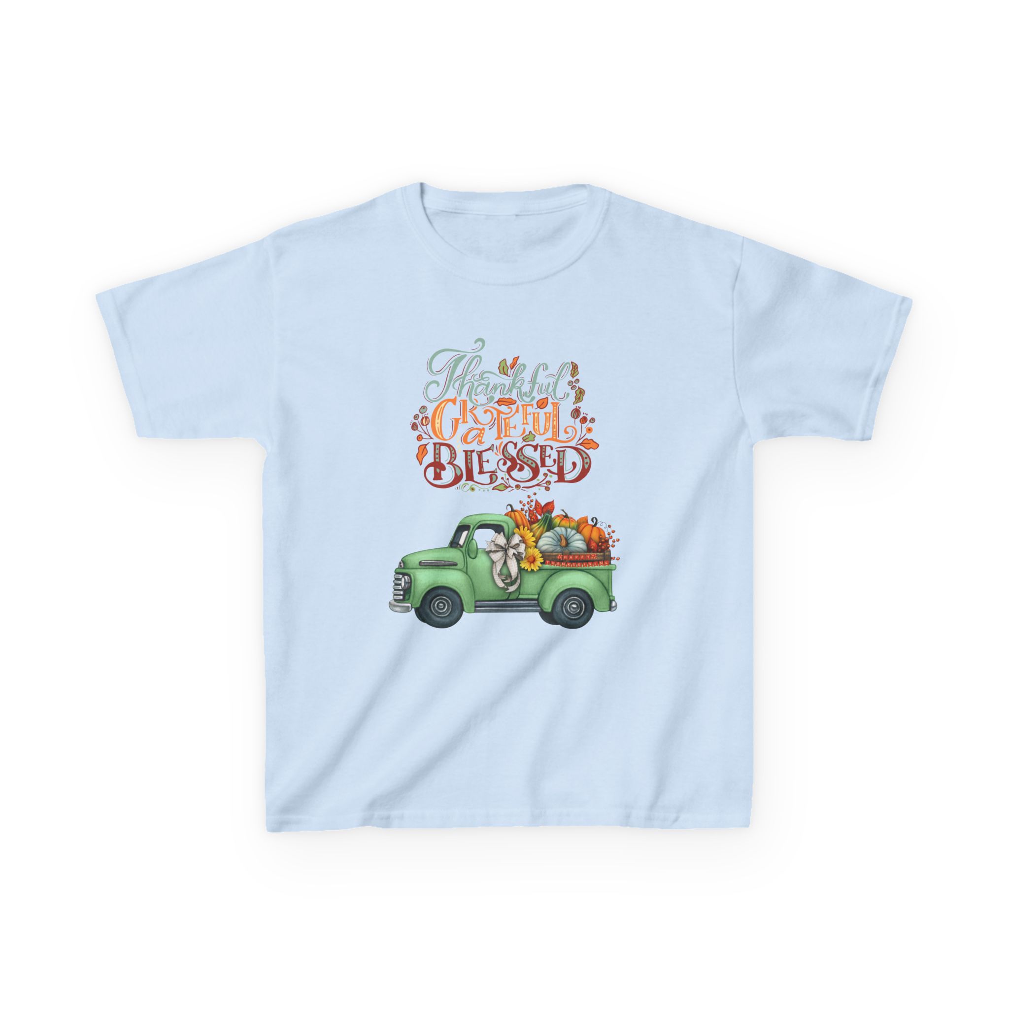 blessed fall kids tee, adorable autumn shirt, cute harvest t shirt, thanksgiving gift for kids, comfy cotton youth apparel