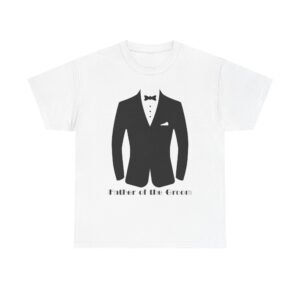 father of the groom party tee, wedding gift, unisex cotton shirt, groom's party shirt, bridal party attire
