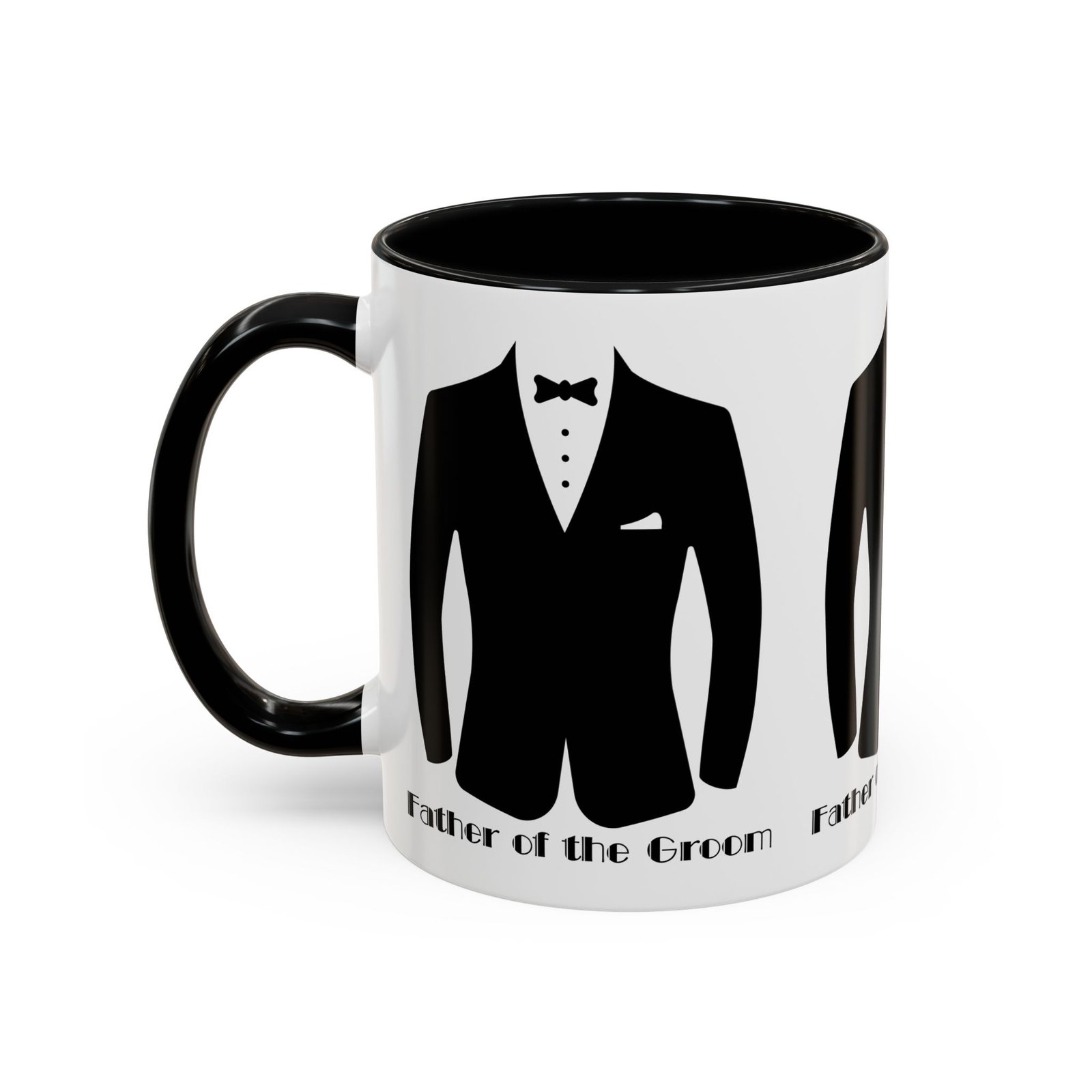 father of the groom accent coffee mug 11/15 oz perfect groomsmen gift, wedding keepsake, stylish drinkware, unique wedding favor