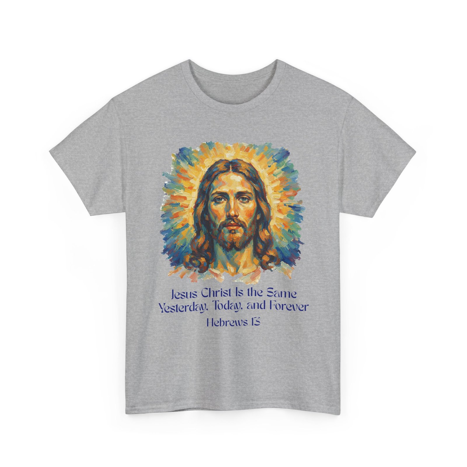 jesus portrait – inspiredby impressionist style religious inspirational tee jesus christ design, faith shirt, christian clothing, birthday gift, everyday wear