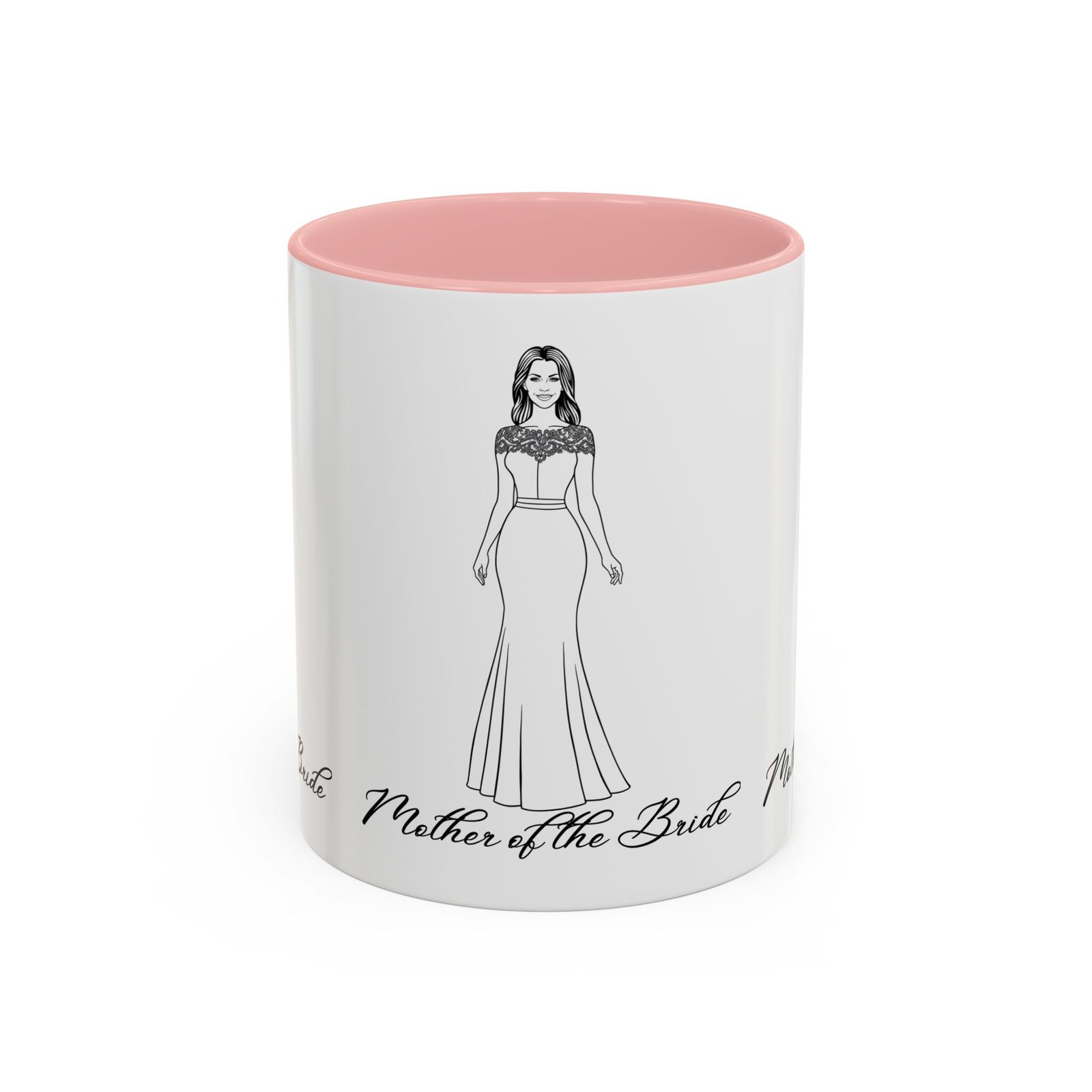 the mother of the bride accent coffee mug (11, 15oz)