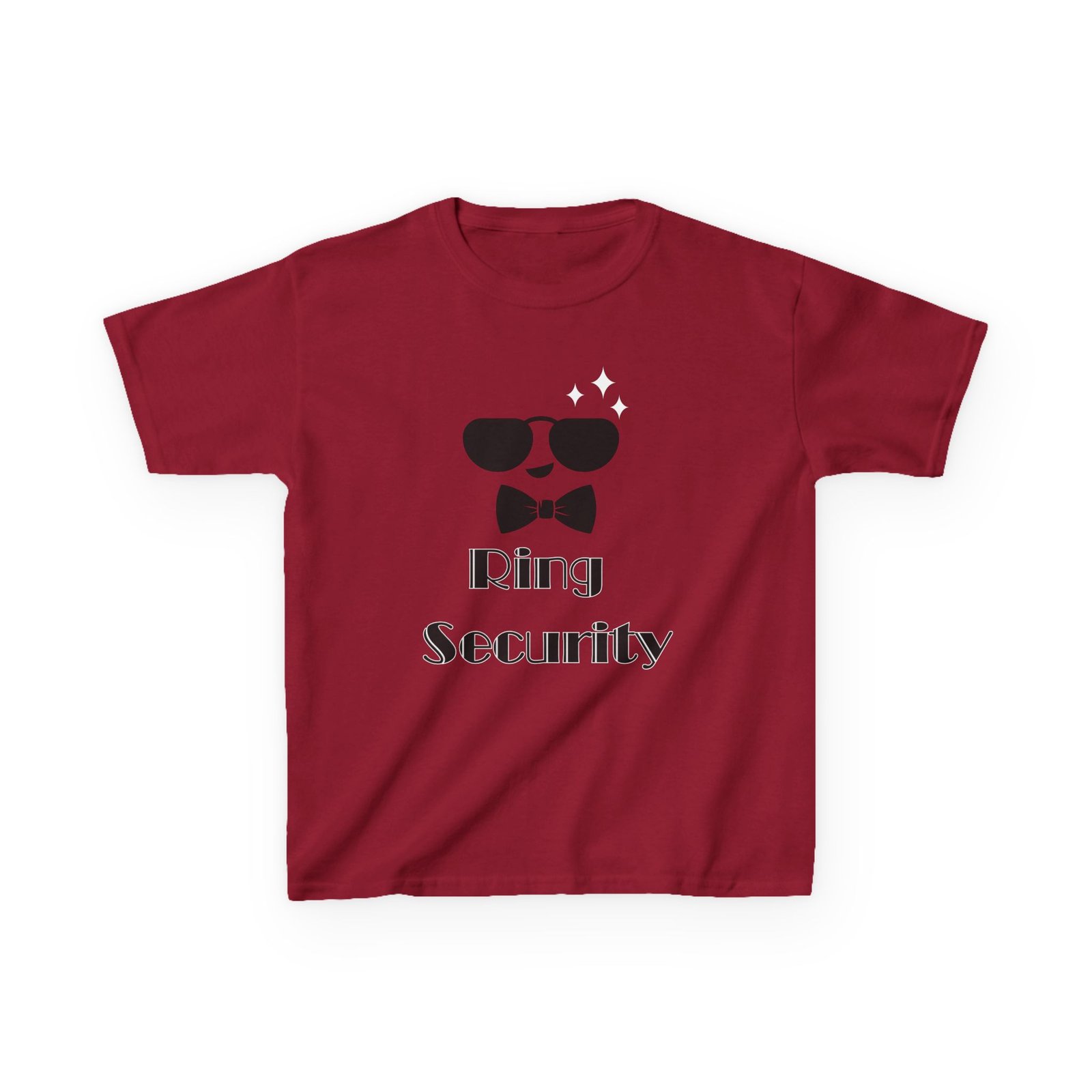cool kids 'ring security' tee fun gift for birthday, parties, playdates, or dress up!