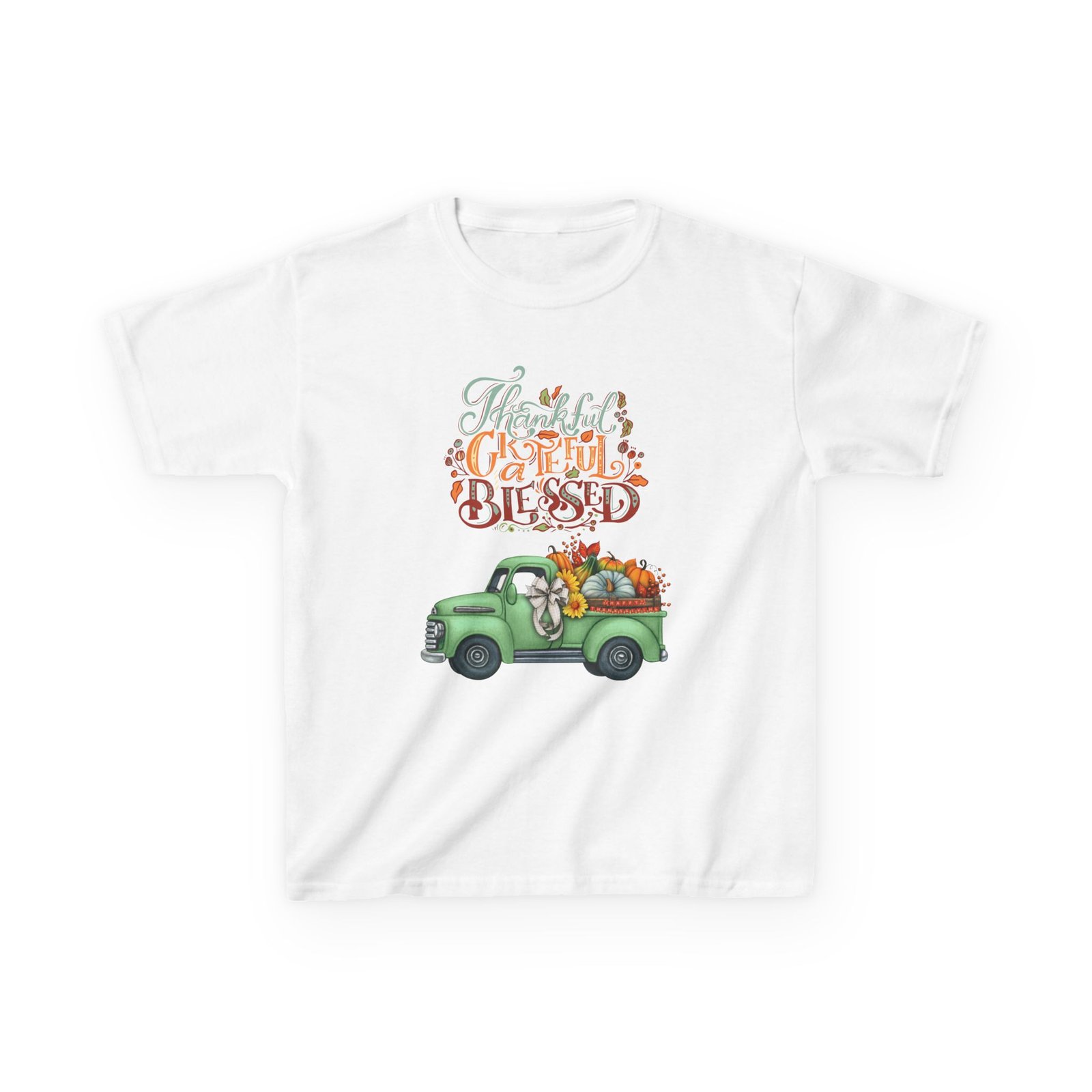 blessed fall kids tee, adorable autumn shirt, cute harvest t shirt, thanksgiving gift for kids, comfy cotton youth apparel
