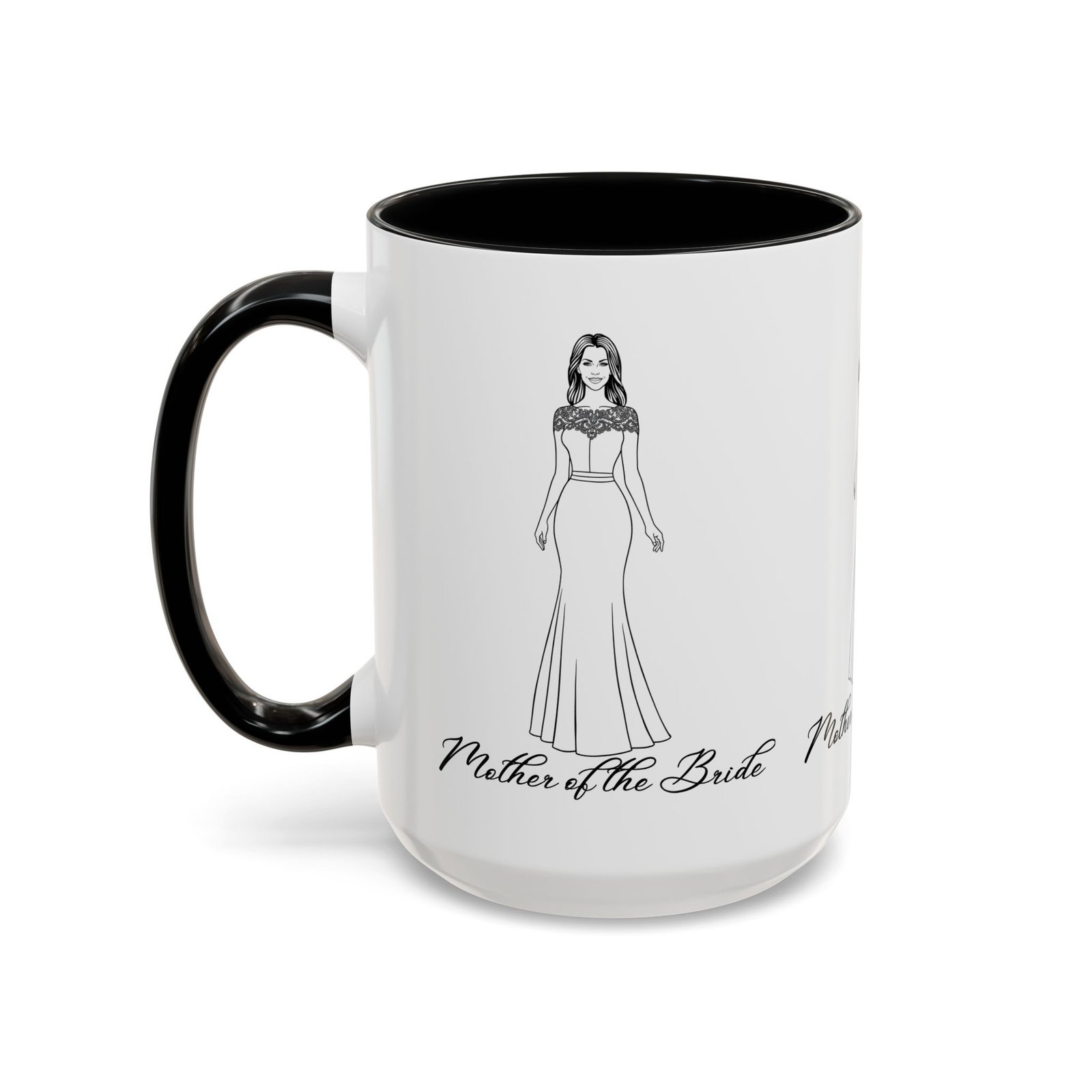 the mother of the bride accent coffee mug (11, 15oz)