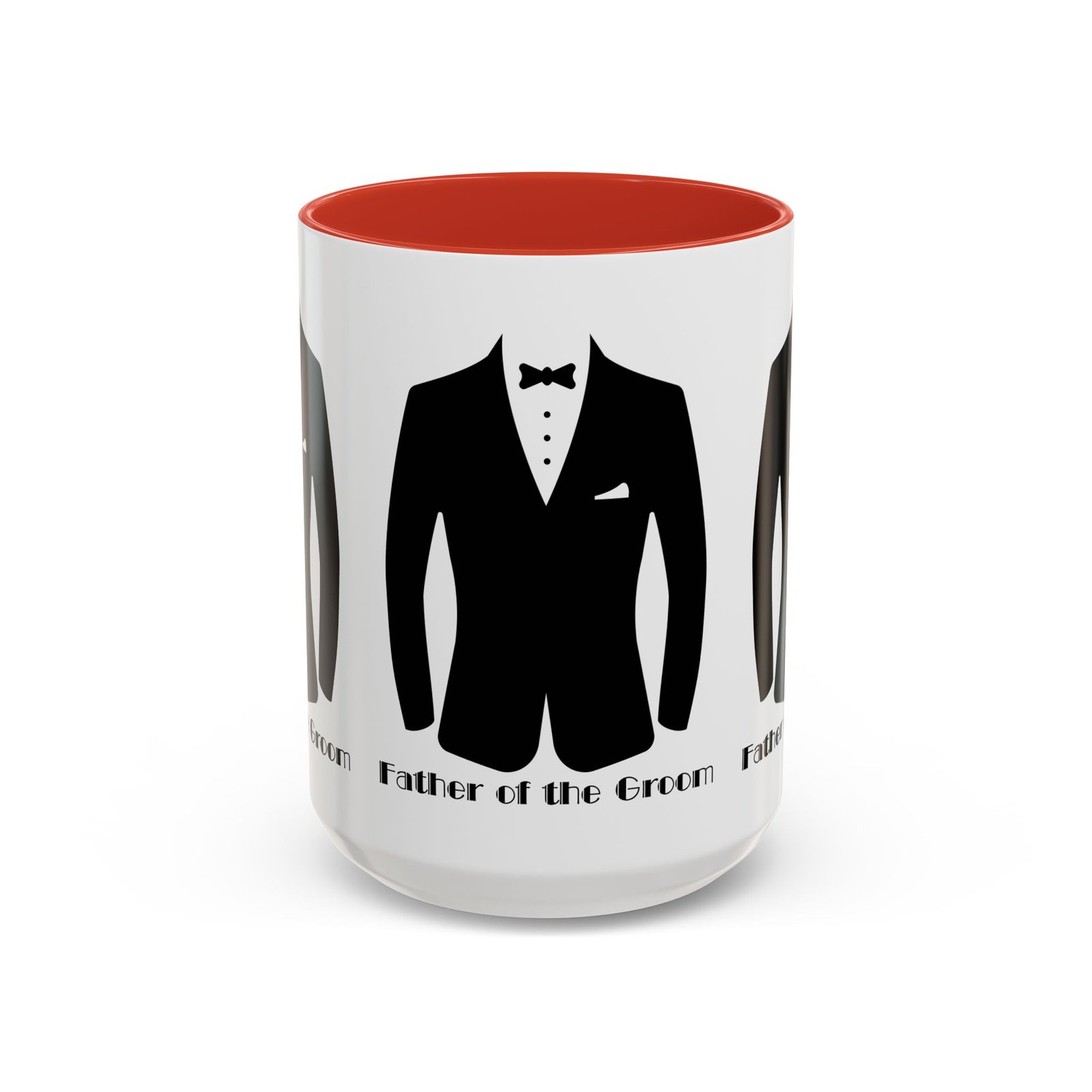 father of the groom accent coffee mug 11/15 oz perfect groomsmen gift, wedding keepsake, stylish drinkware, unique wedding favor