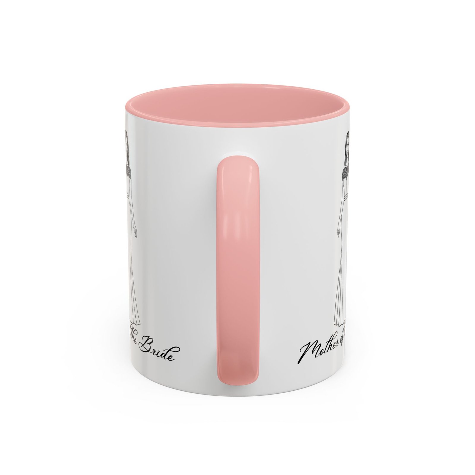 the mother of the bride accent coffee mug (11, 15oz)
