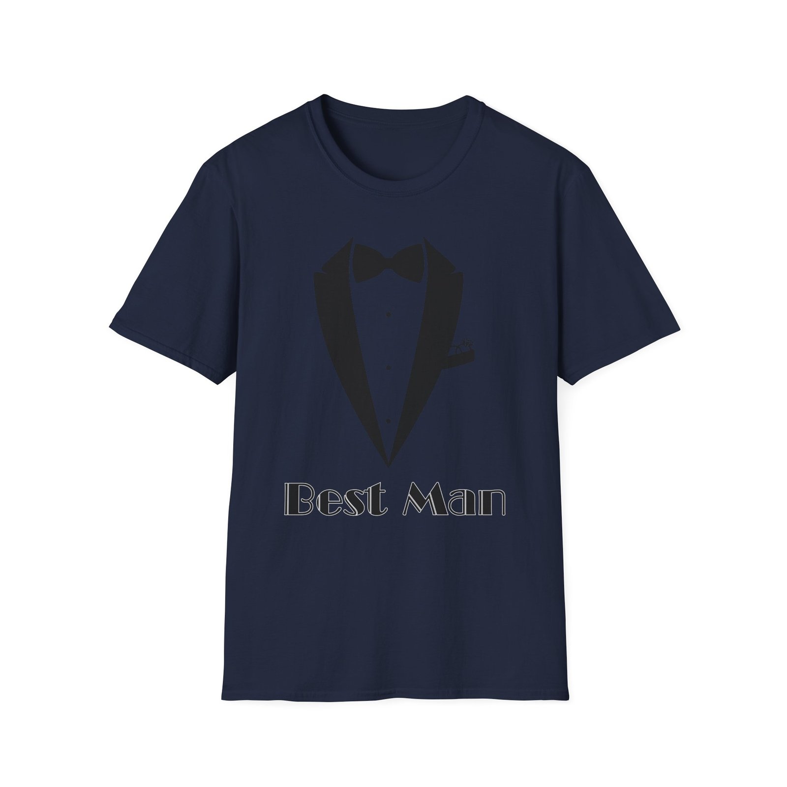 best man t shirt, stylish groom attire, wedding gift for him, casual event shirt, unisex tuxedo tee, matching groomsmen apparel