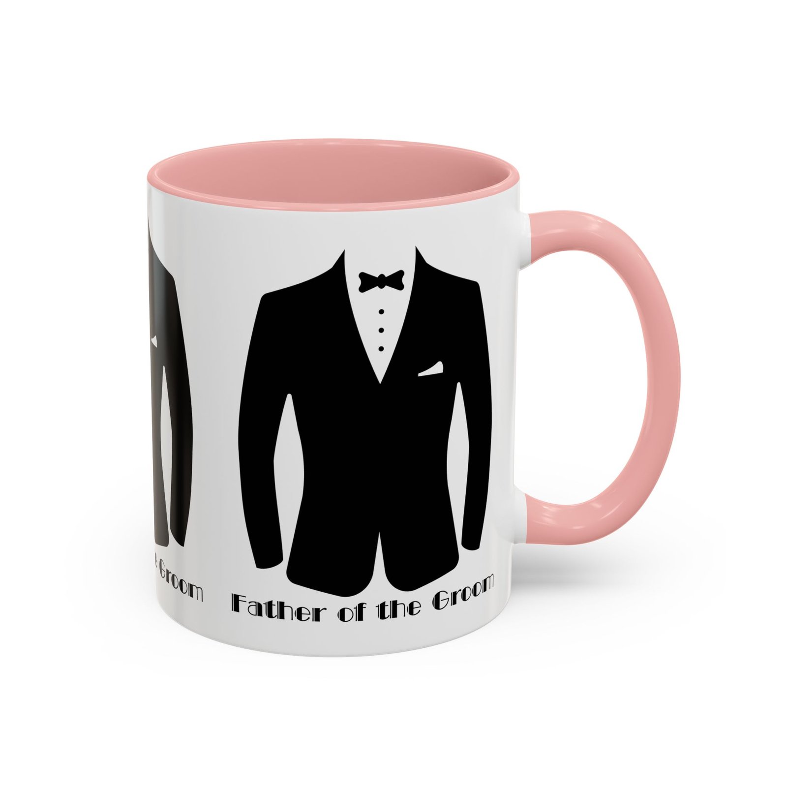 father of the groom accent coffee mug 11/15 oz perfect groomsmen gift, wedding keepsake, stylish drinkware, unique wedding favor