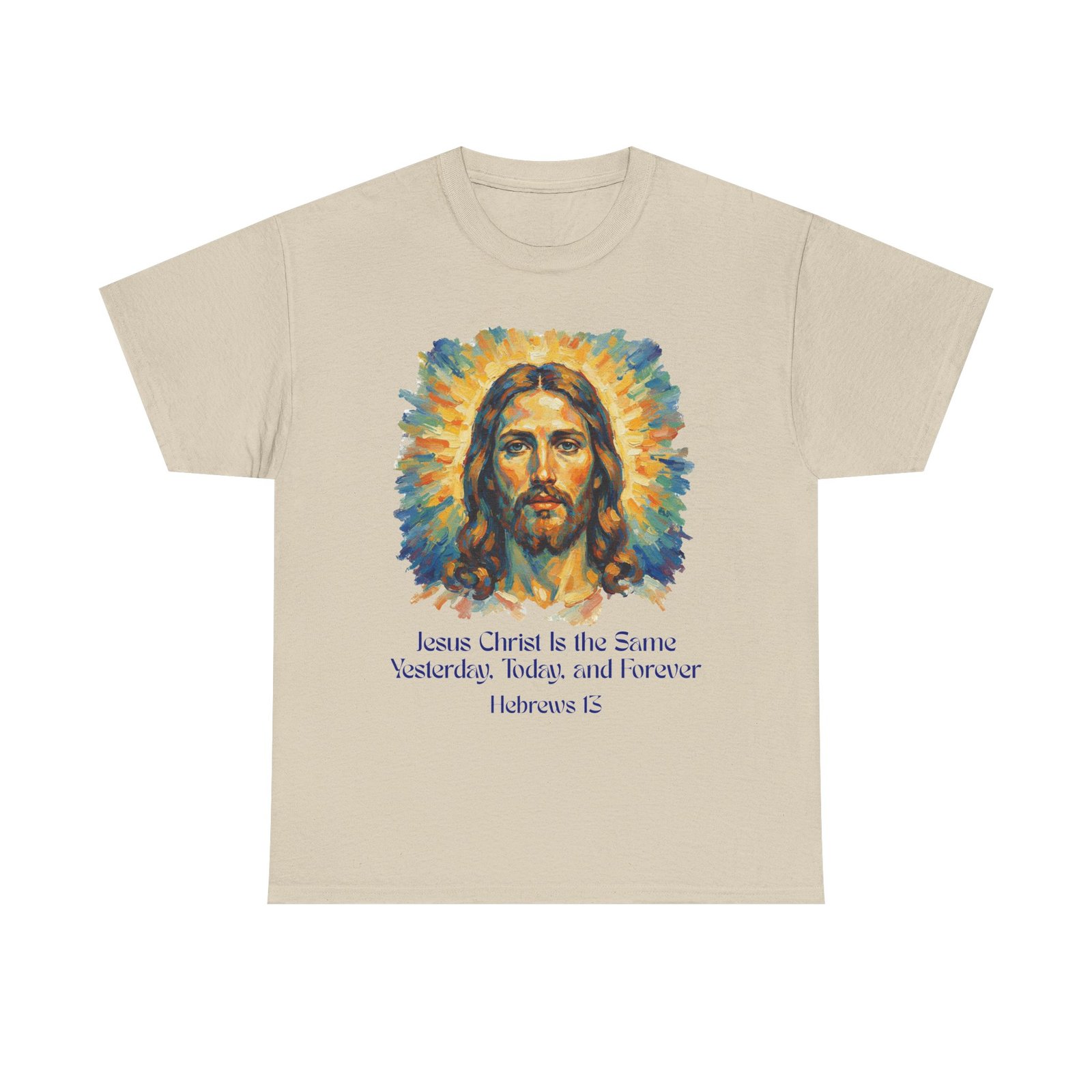jesus portrait – inspiredby impressionist style religious inspirational tee jesus christ design, faith shirt, christian clothing, birthday gift, everyday wear