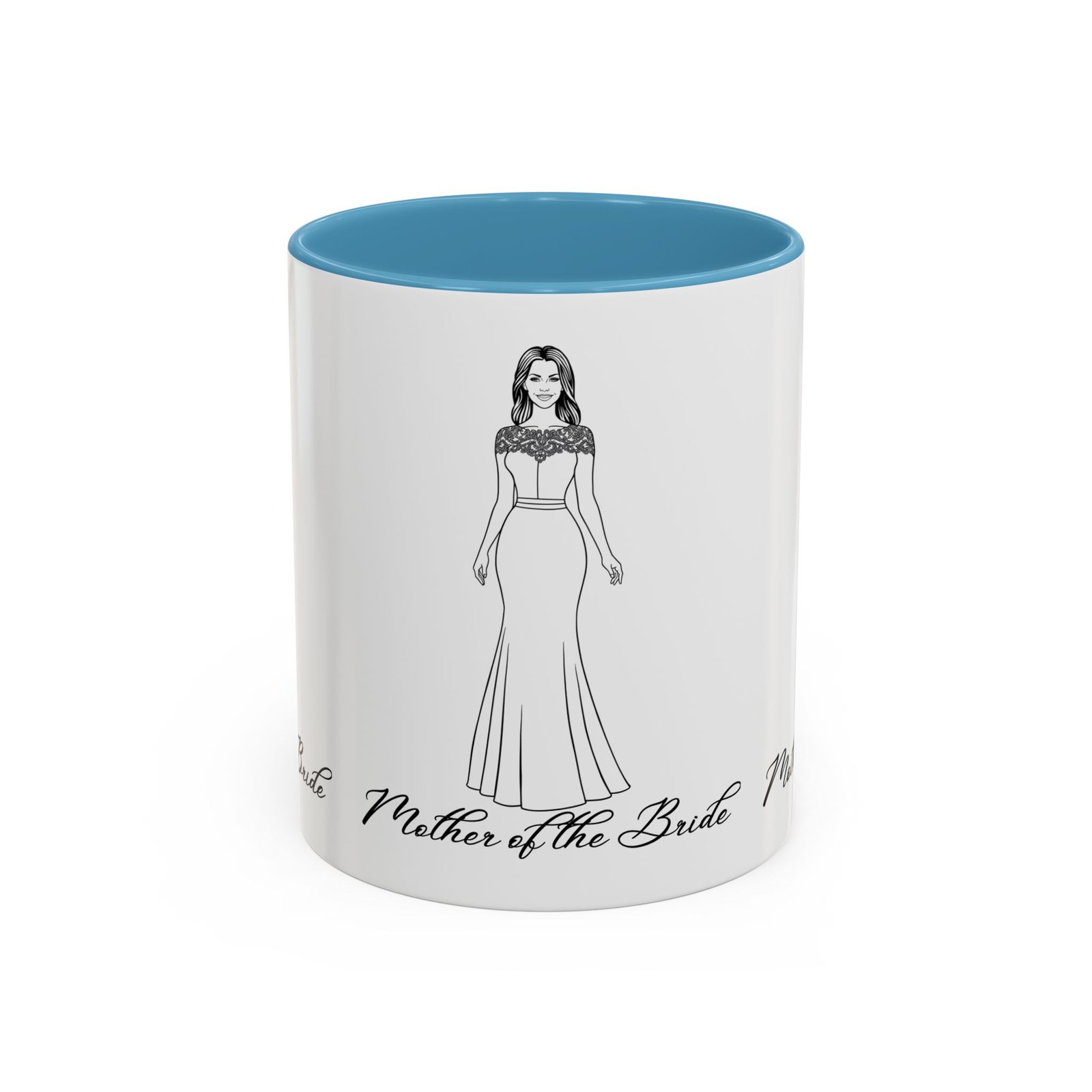the mother of the bride accent coffee mug (11, 15oz)