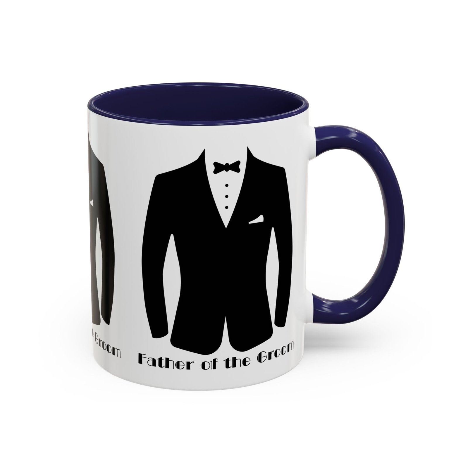 father of the groom accent coffee mug 11/15 oz perfect groomsmen gift, wedding keepsake, stylish drinkware, unique wedding favor