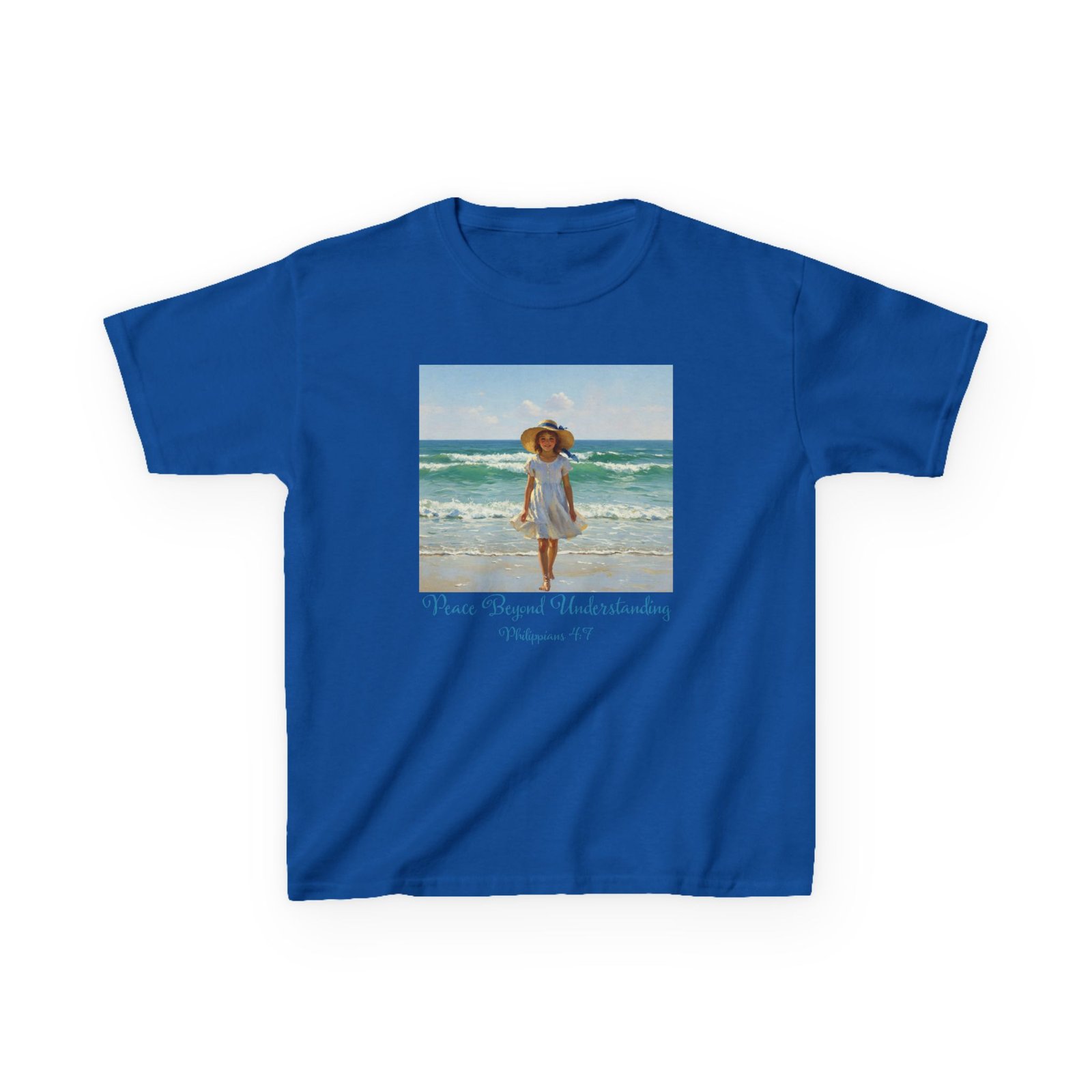 whimsical girl at the beach fun kids tee, summer shirt, beach day tee, vacation outfit, cute kids clothing
