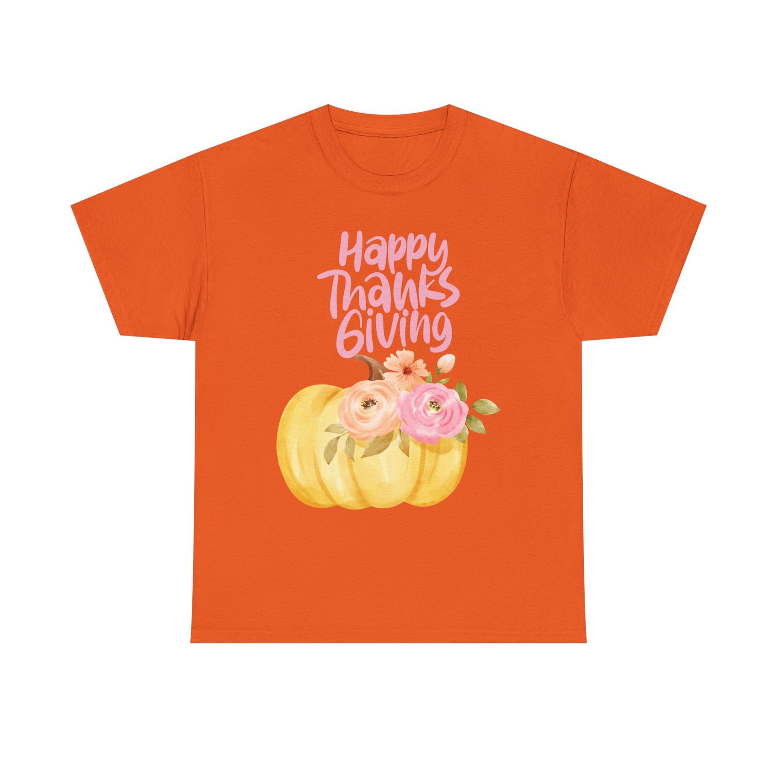 thanksgiving floral tee, holiday shirt, fall fashion, gifts for her, pumpkin t shirt, autumn apparel, friendsgiving outfit