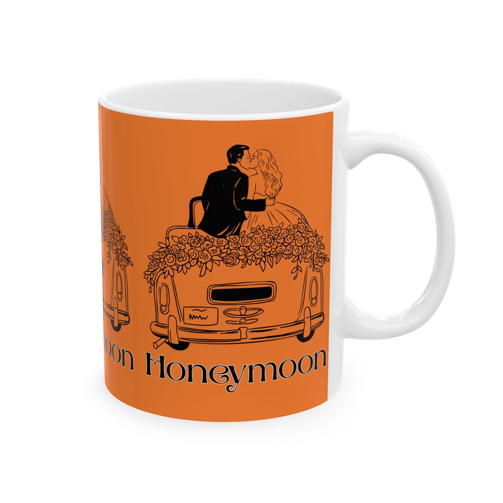 honeymoon october weddings ceramic mug 11 oz perfect wedding gift, coffee cup for newlyweds, couples' tea mug, anniversary gift, engagement celebration