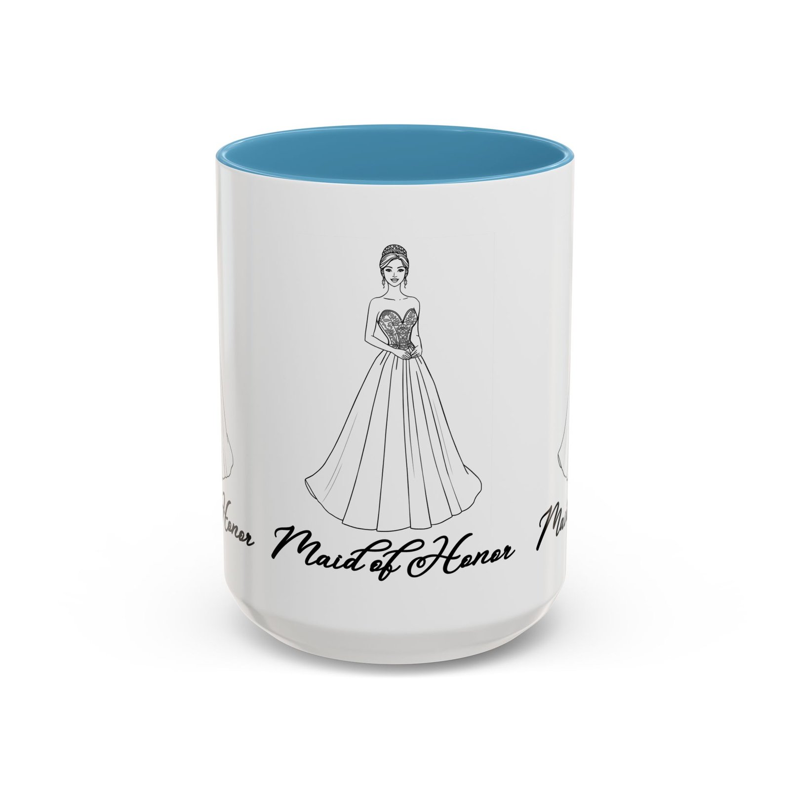 maid of honor coffee mug, bridal party gift, wedding celebration mug, customizable maid of honor cup, cute coffee lover gift