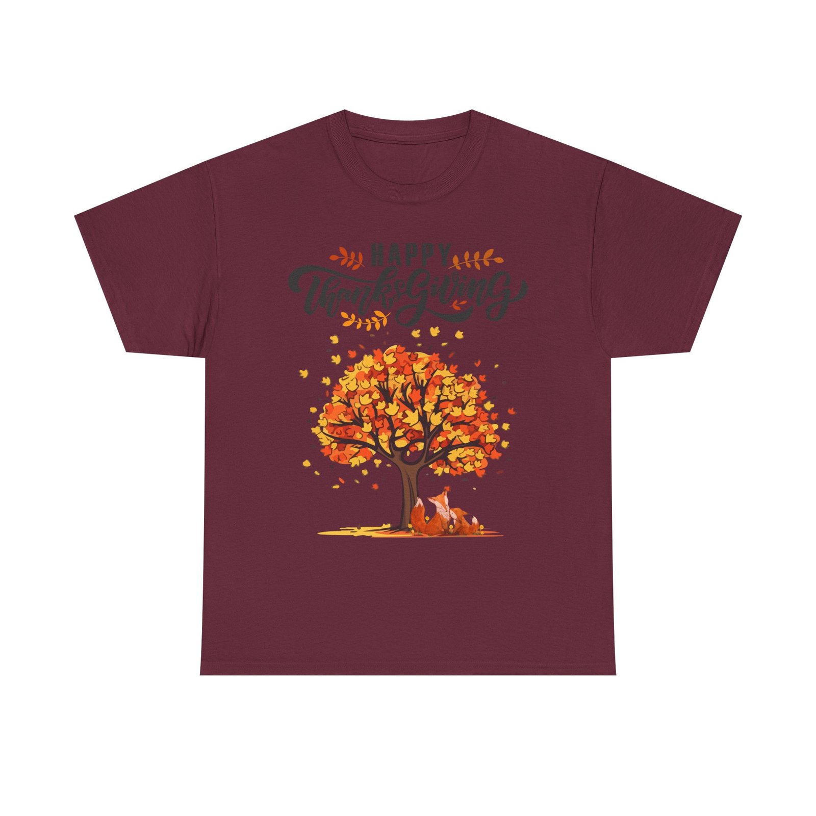 thanksgiving tree tee, fall t shirt, autumn apparel, cozy gift for family, cute holiday top