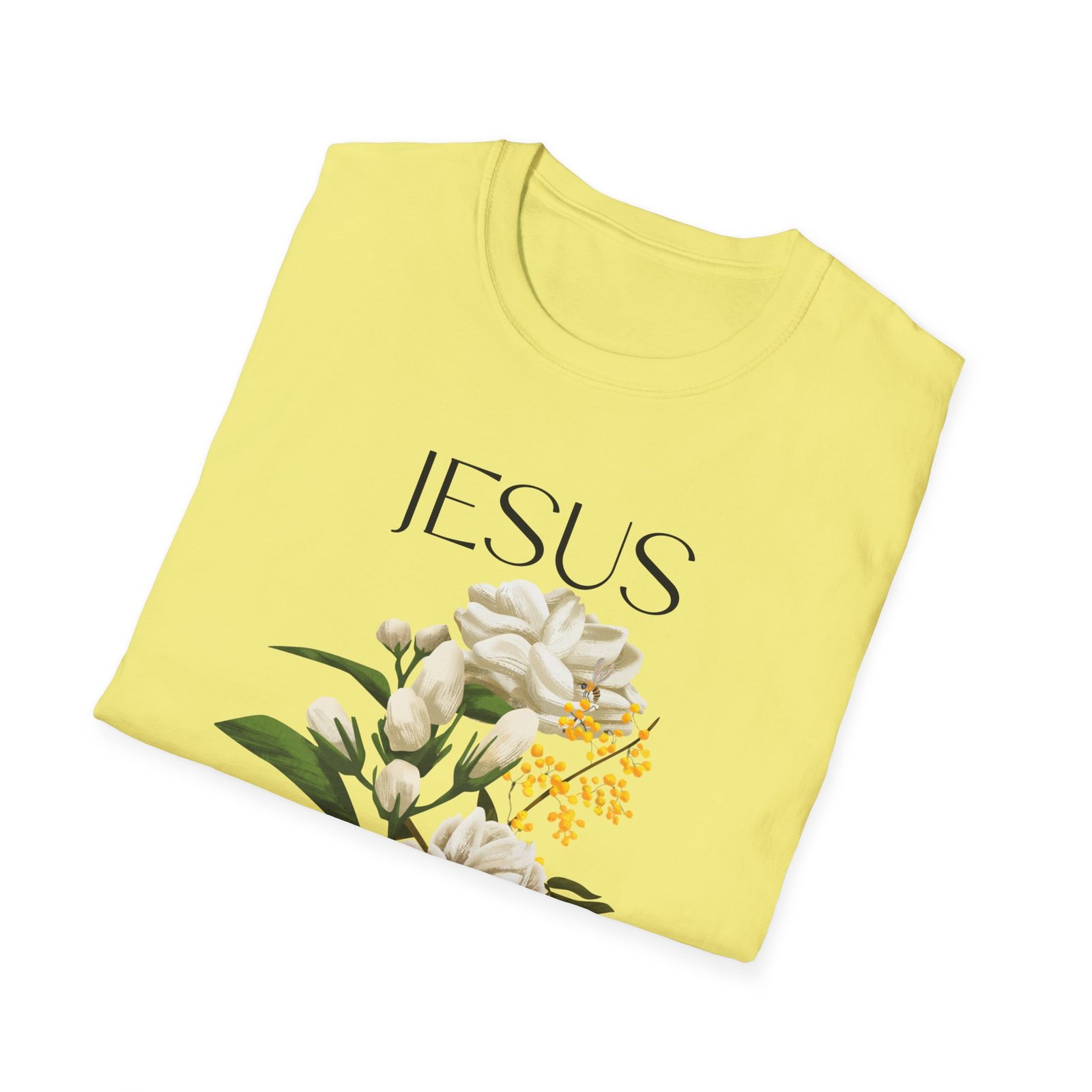 jesus floral faith t shirt christian graphic tee, inspirational gift, religious apparel, casualwear, unisex