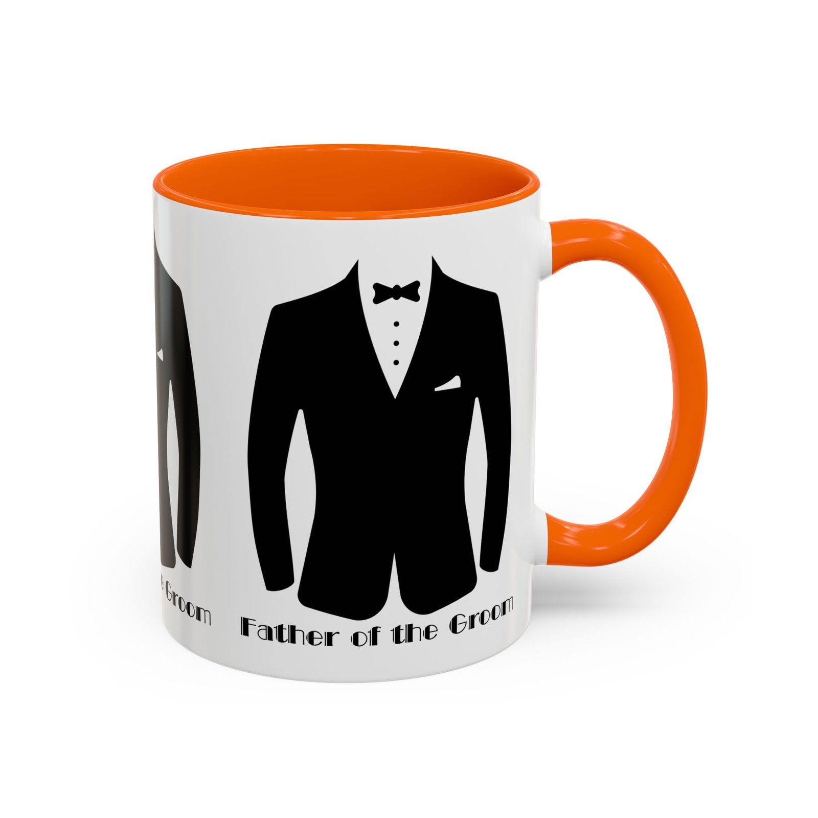 father of the groom accent coffee mug 11/15 oz perfect groomsmen gift, wedding keepsake, stylish drinkware, unique wedding favor