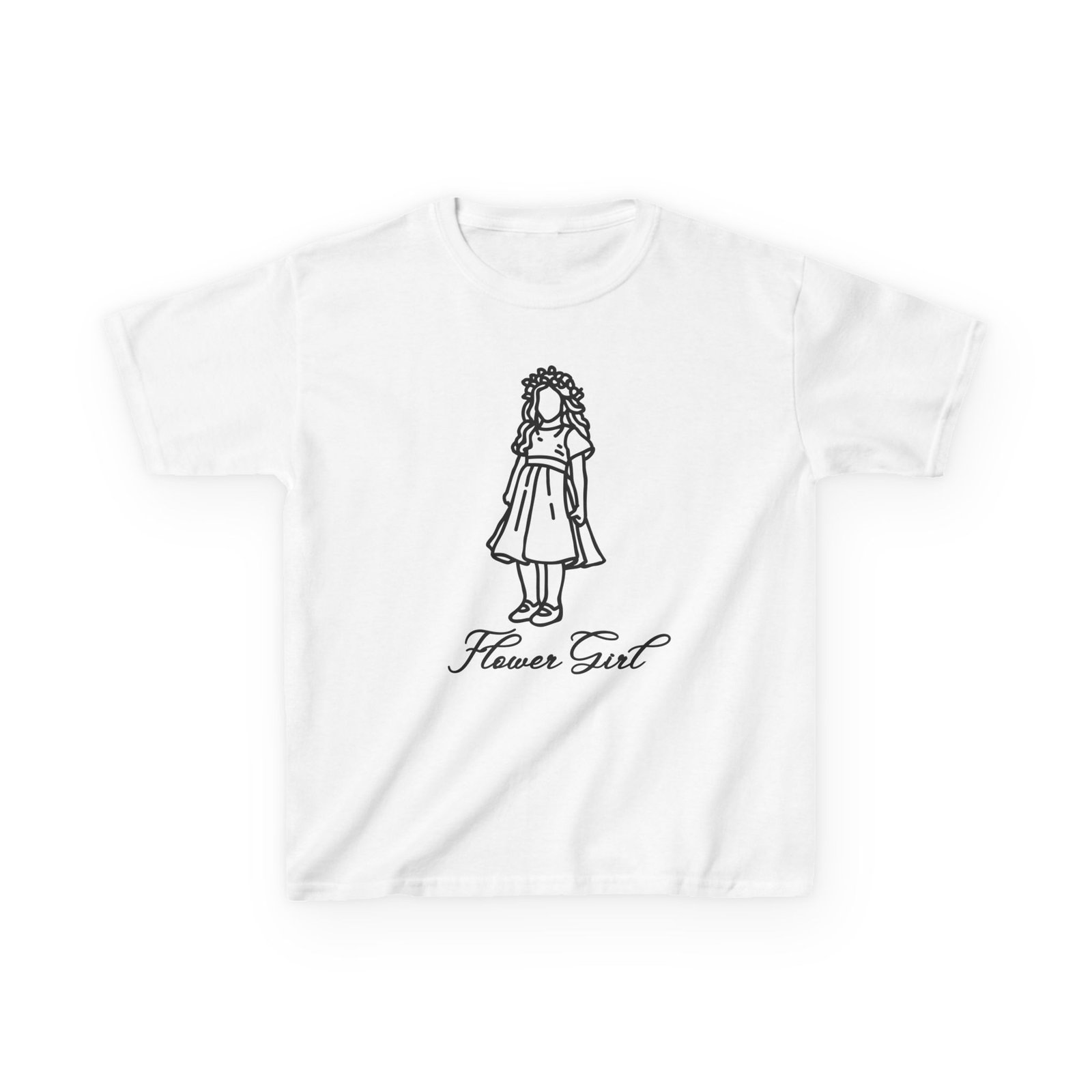 kids flower girl tee, cute flower girl shirt, toddler wedding outfit, summer casual kids tee, gifts for flower girls