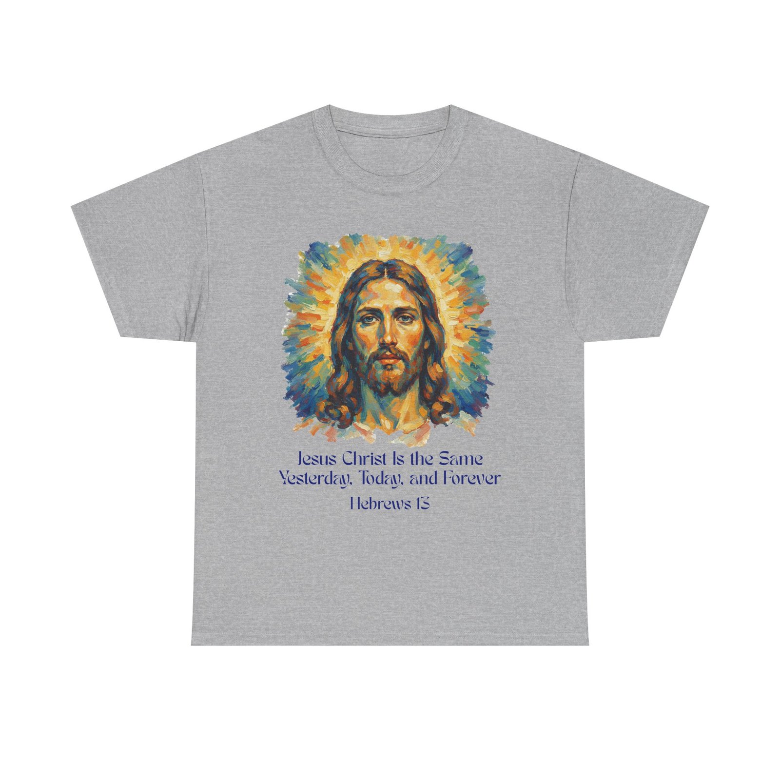 jesus portrait – inspiredby impressionist style religious inspirational tee jesus christ design, faith shirt, christian clothing, birthday gift, everyday wear