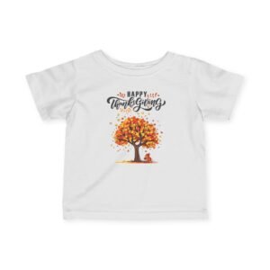 thanksgiving infant tee, cute baby shirt, fall baby clothes, happy thanksgiving t shirt, autumn baby outfit, toddler apparel
